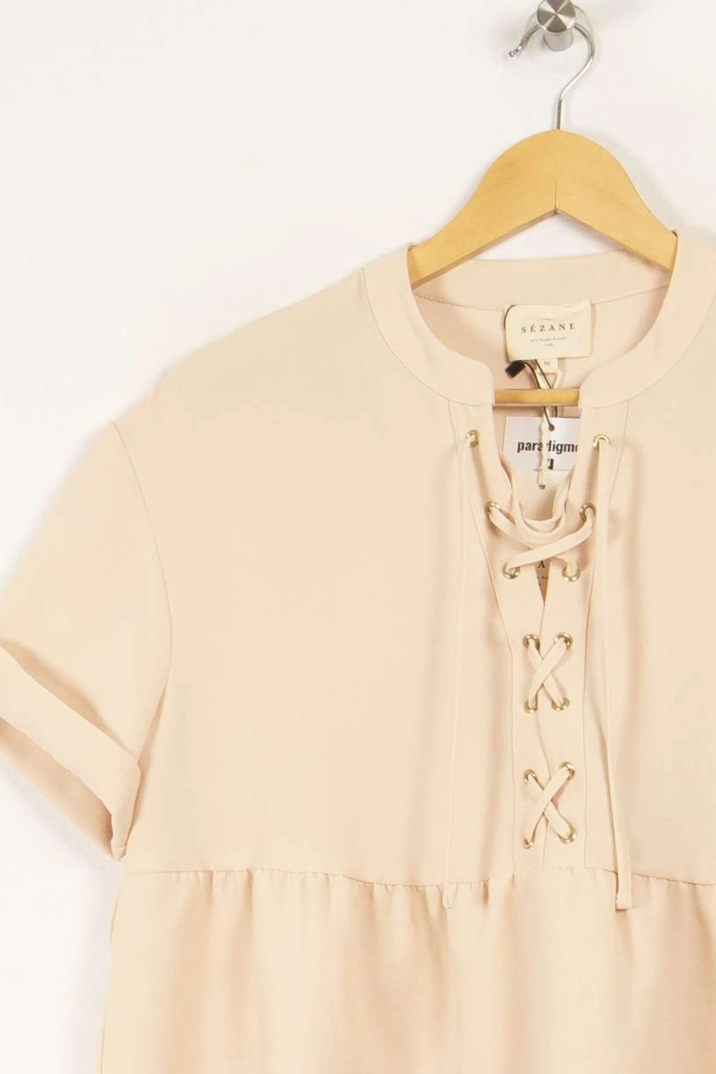 Sézane Chemises<Blouse & top - S/36 Beige