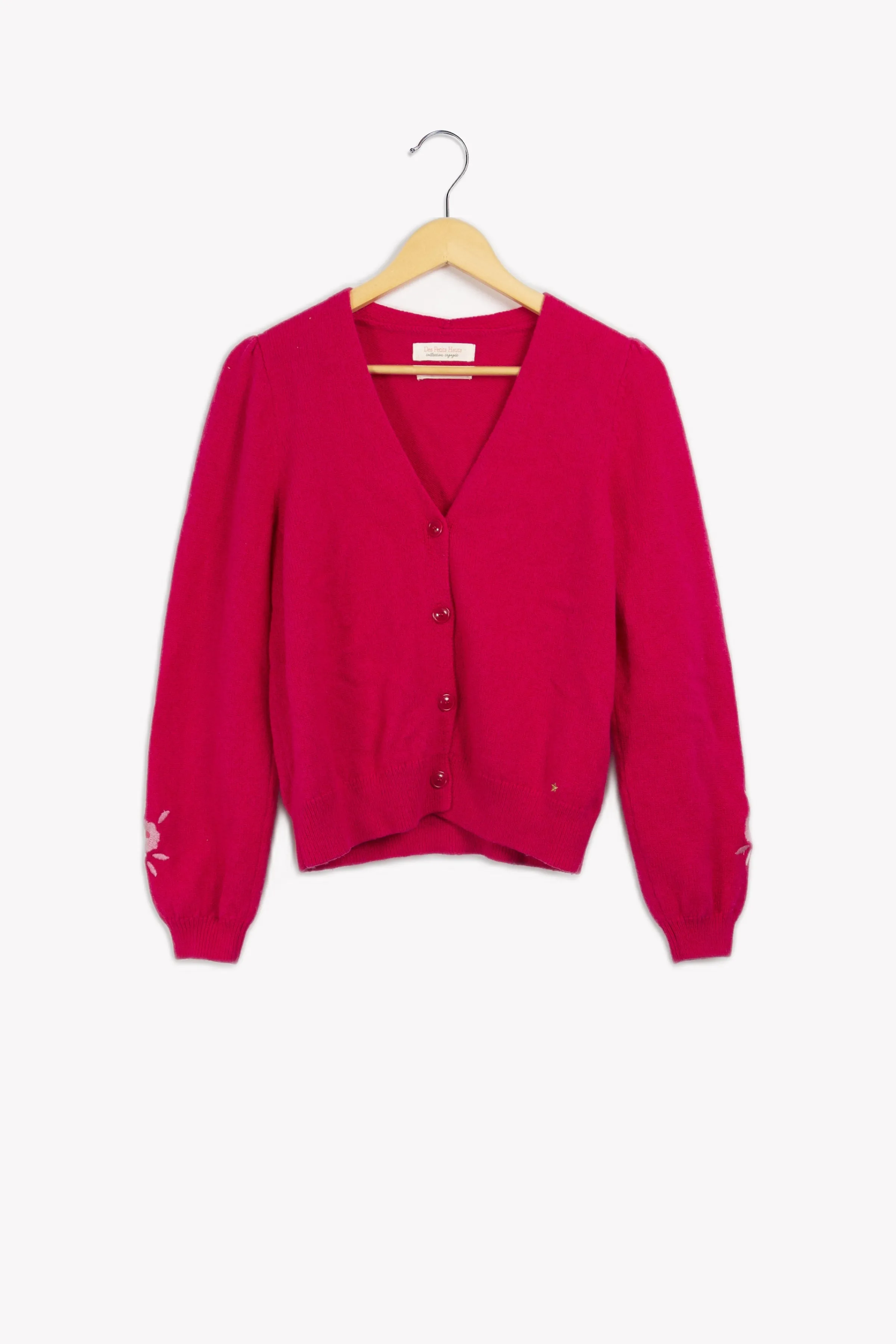 Des petits hauts Mailles | Pulls & Cardigans<Cardigan - S/36 Rose