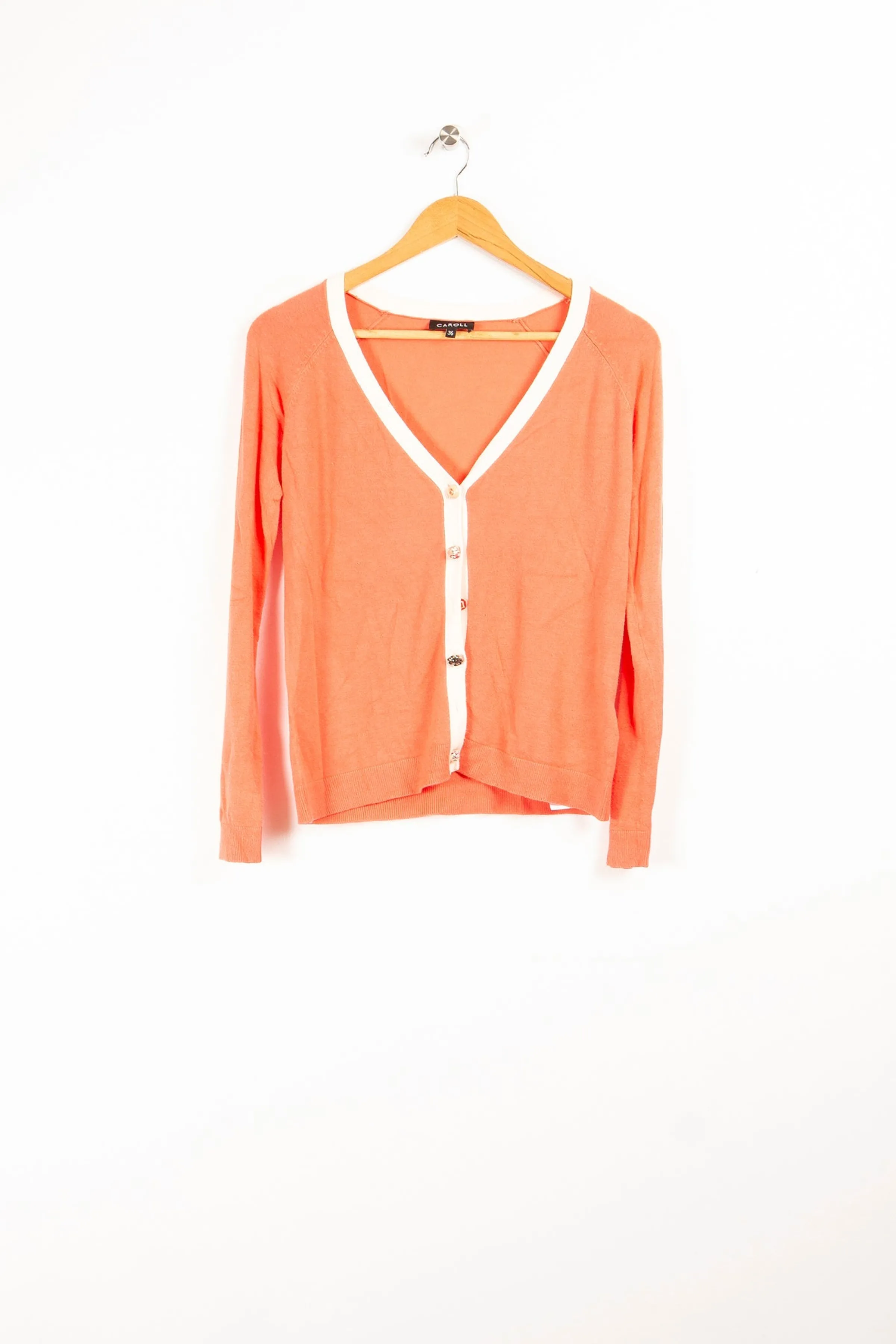 Caroll Mailles | Pulls & Cardigans<Cardigan - S / 36 Orange