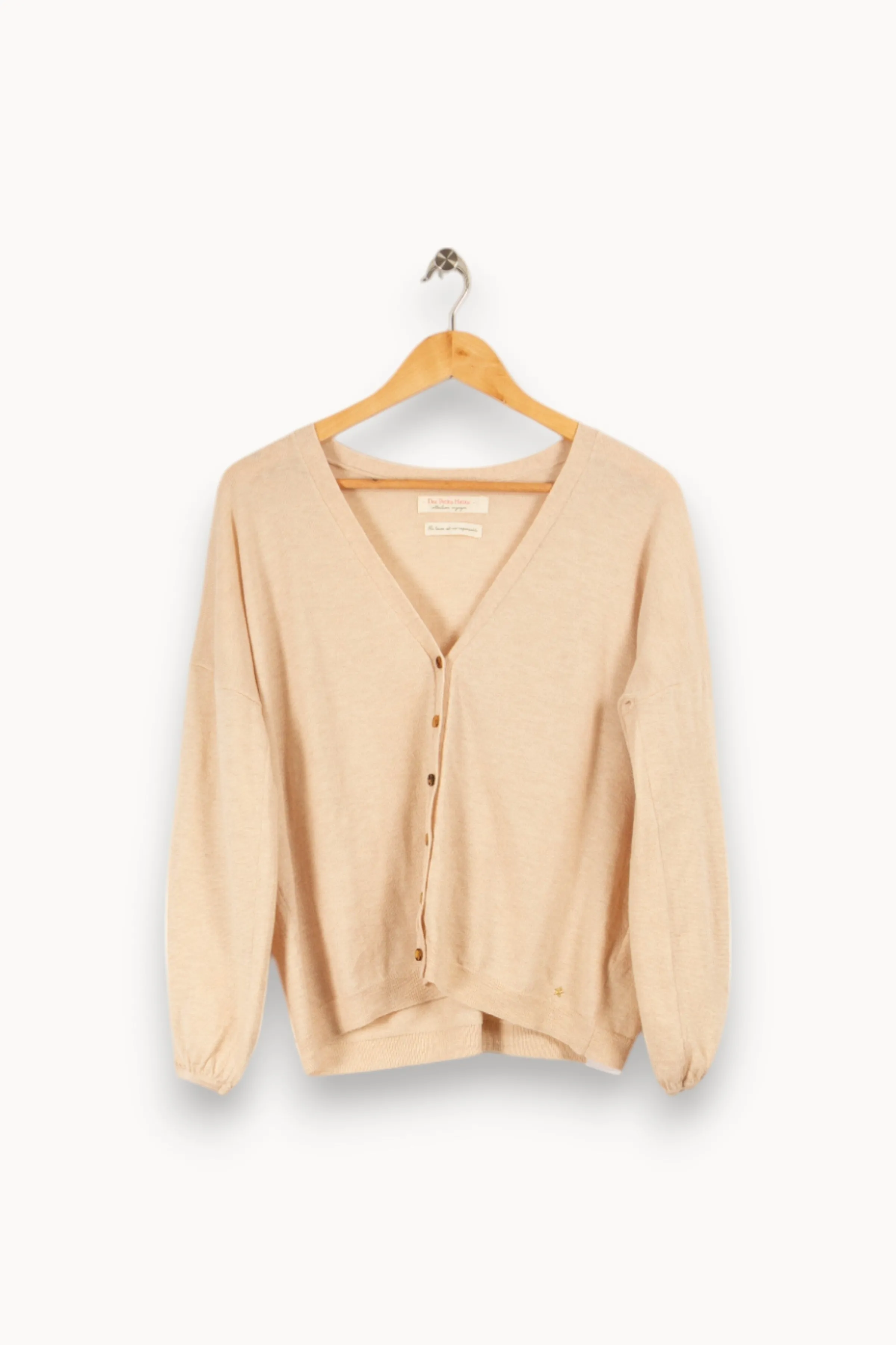 Des petits hauts Mailles | Pulls & Cardigans<Cardigan - Taille S/36 Beige