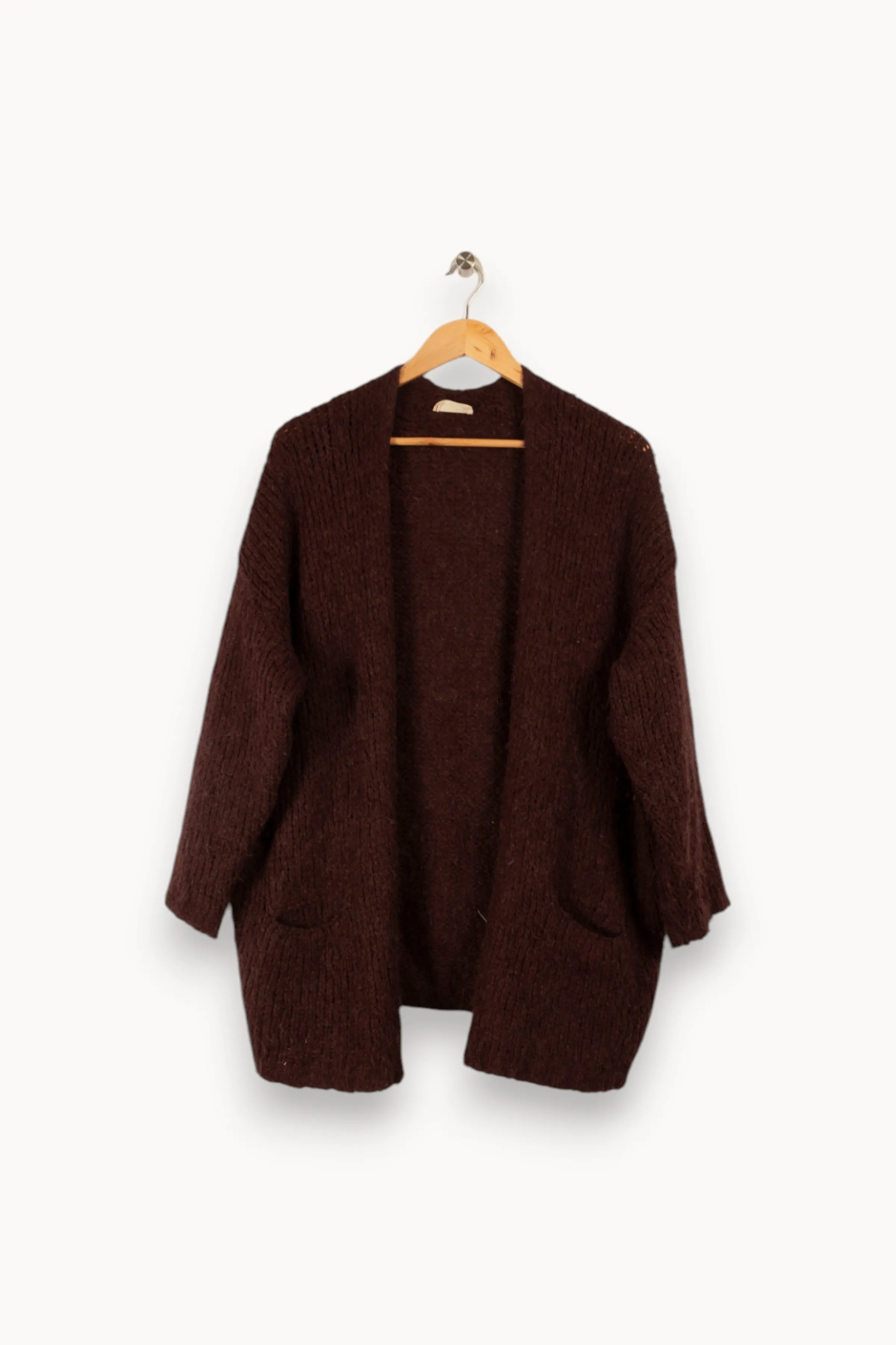 American Vintage Mailles | Pulls & Cardigans<Cardigan /marron - Taille S/36 Bordeaux