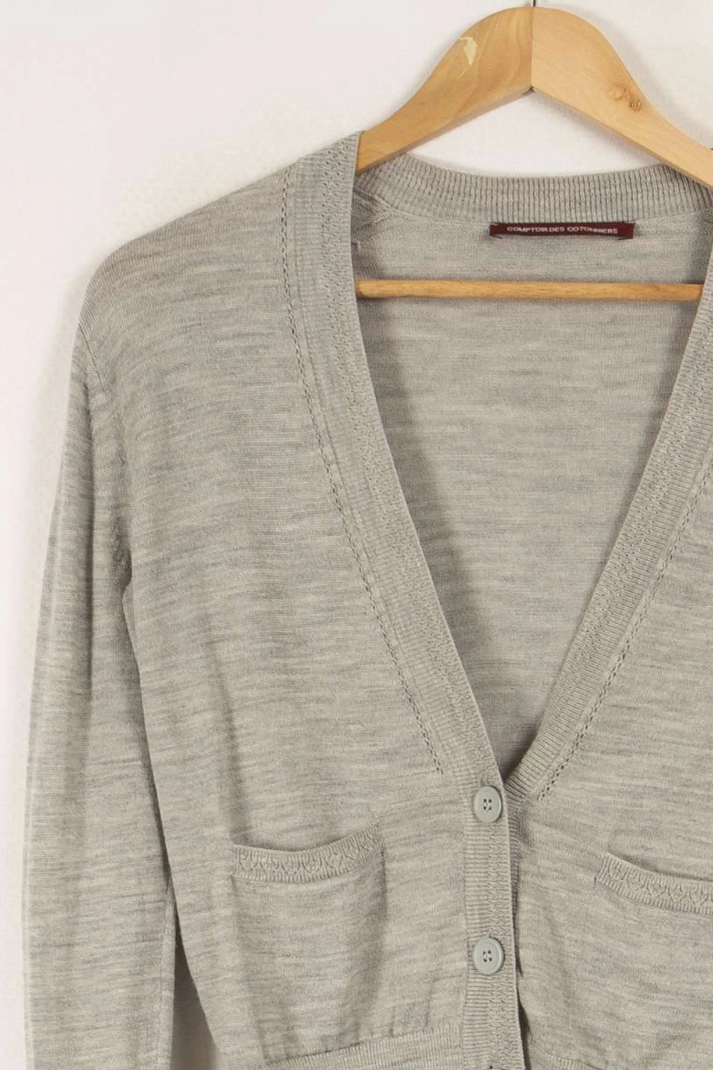 Comptoir des Cotonniers Mailles | Pulls & Cardigans<Cardigan - Taille XS/34 Gris