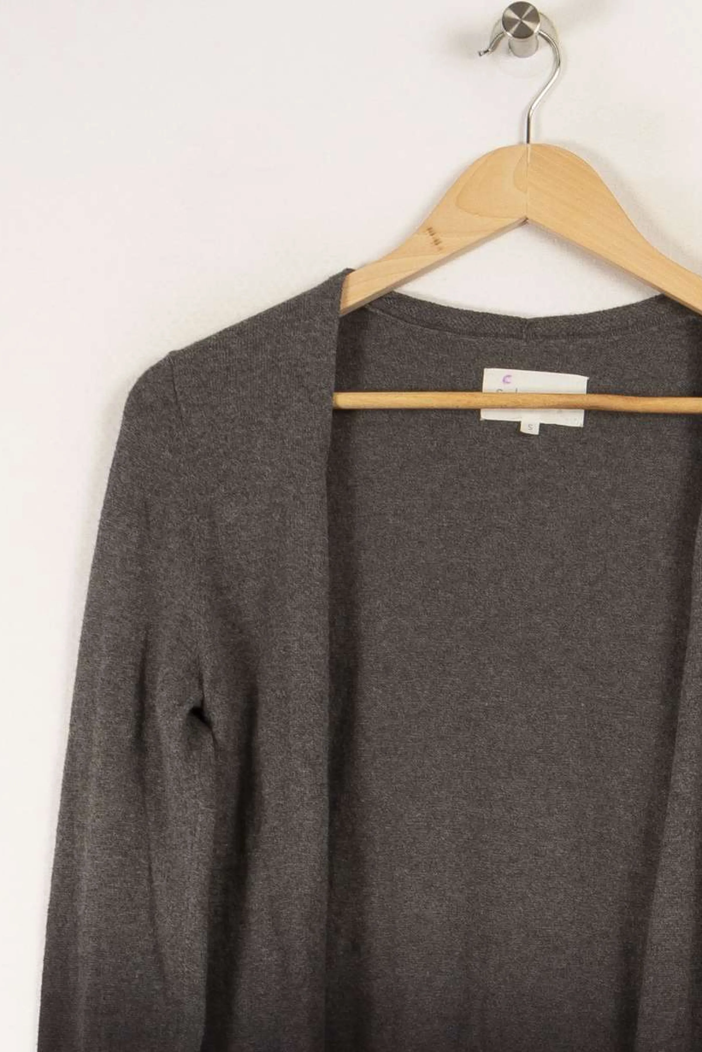 Sud express Mailles | Pulls & Cardigans<Cardigan et noir - Taille S/36 Gris