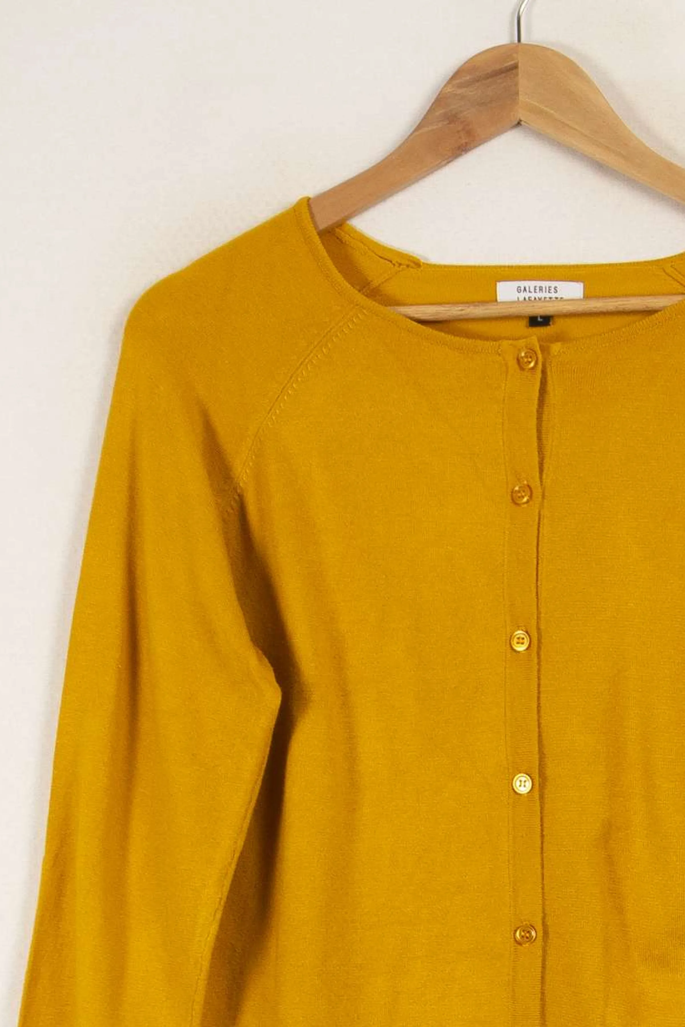 Galeries Lafayette Mailles | Pulls & Cardigans<Cardigan - Taille L/40 Jaune