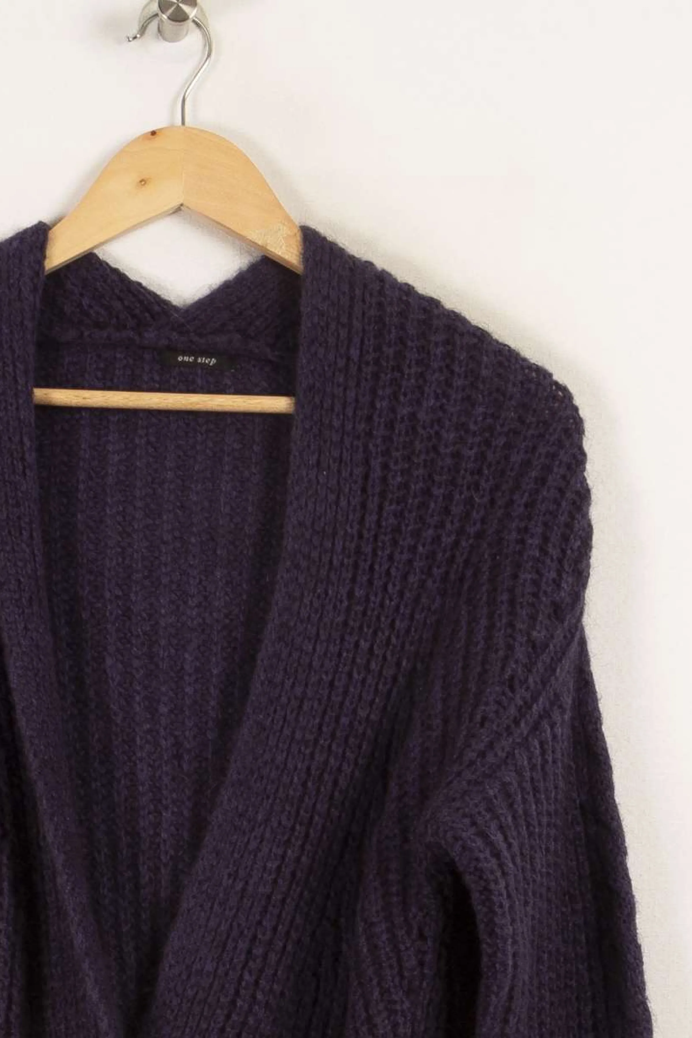 One Step Des Pièces Pour Être Au Chaud | Mailles<Cardigan - Taille M/38 Violet