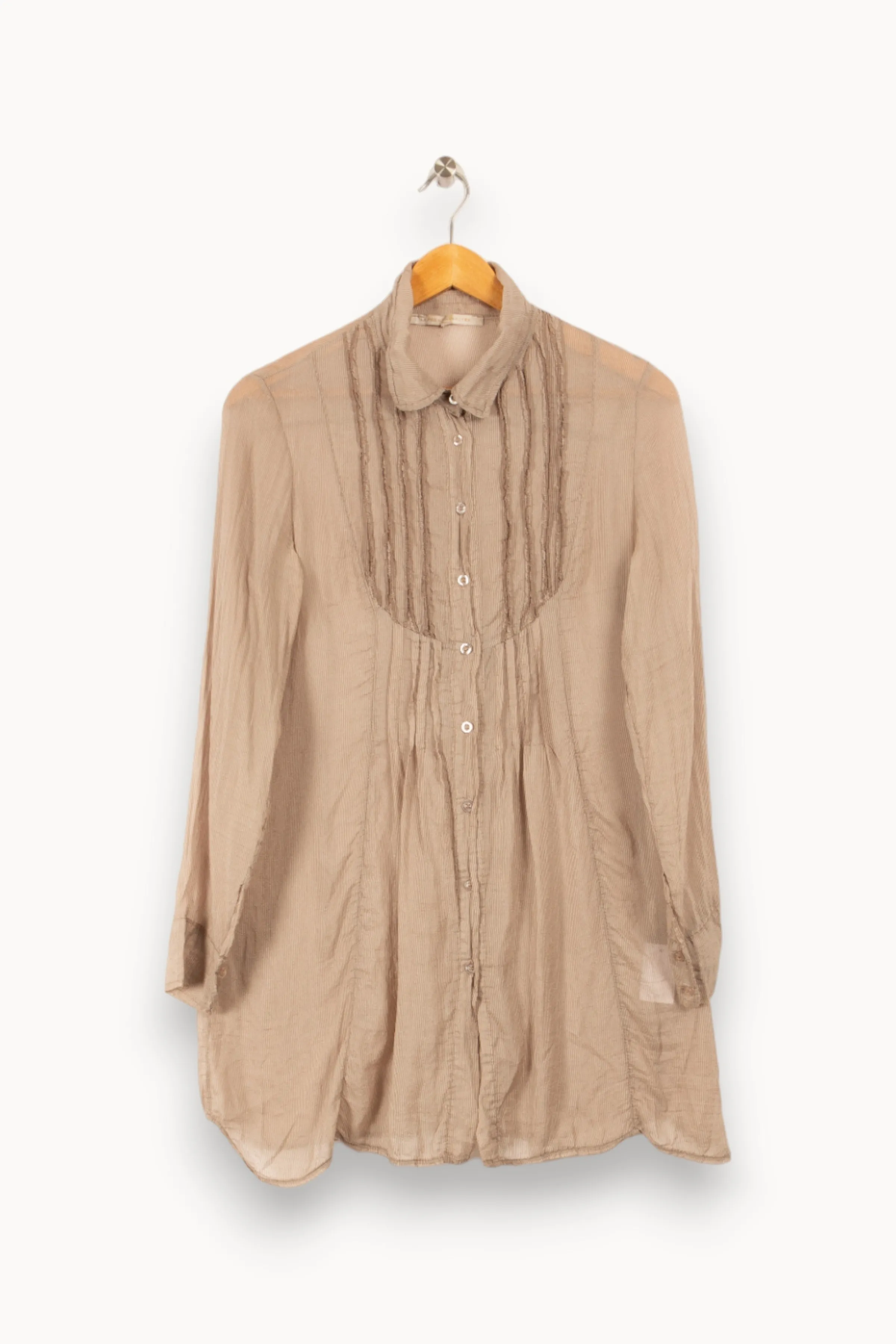 La Fée Maraboutée Chemises<Chemise - Taille L/40 Beige