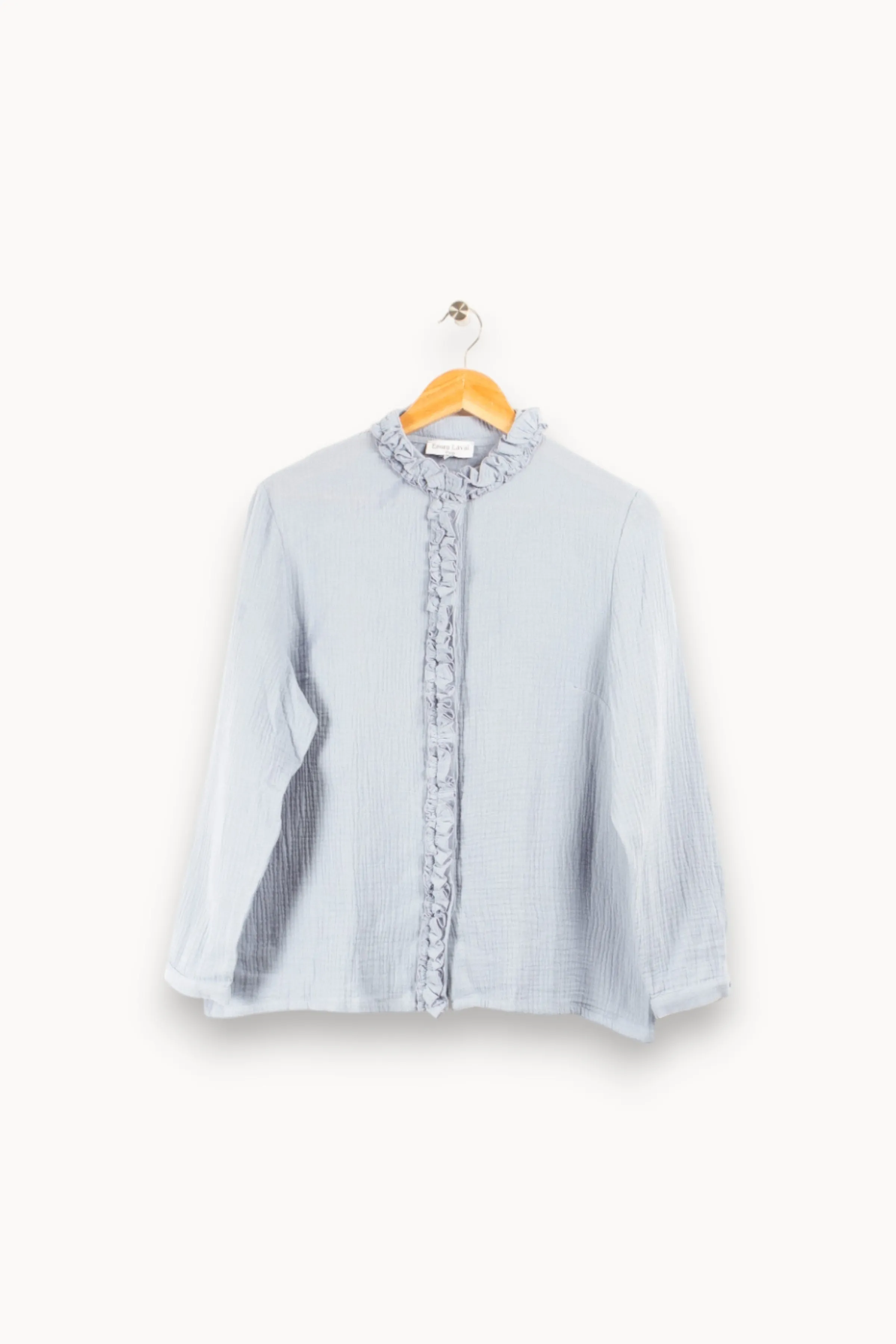 Laura Laval Chemises<Chemise Clementine gaze de coton - S/36 bleu