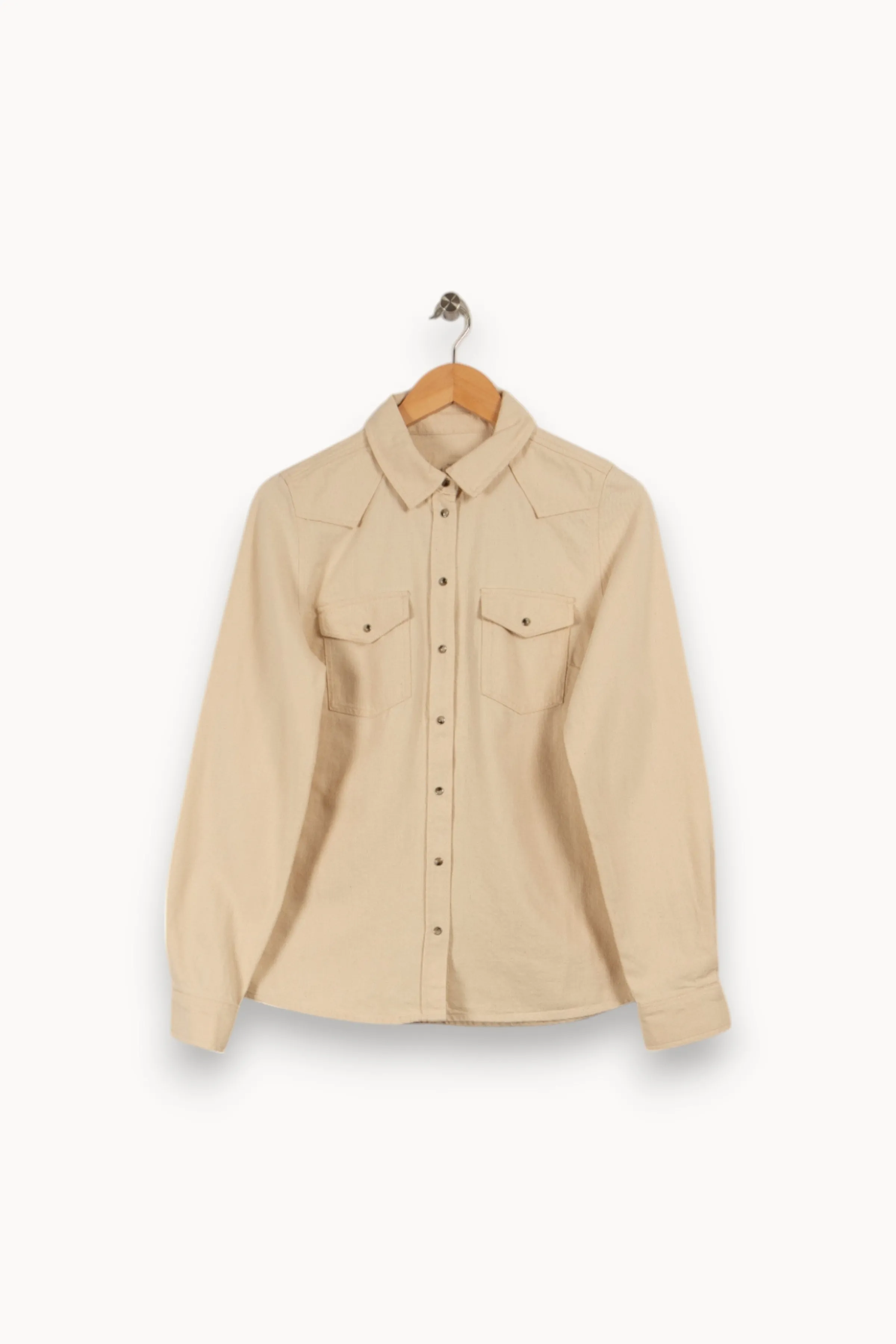 Sézane Chemises<Chemise épaisse - Taille M/38 Beige