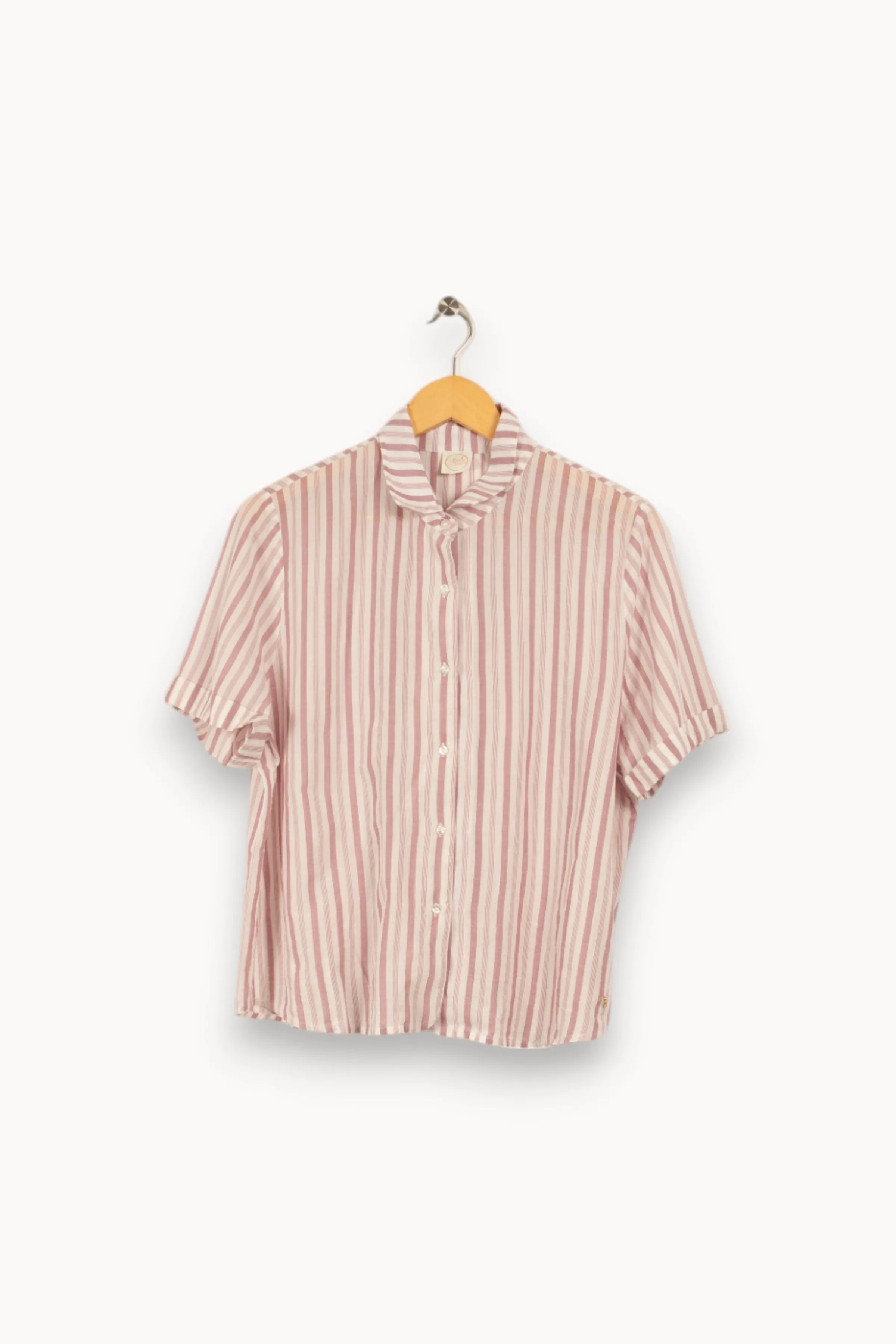 Des petits hauts Chemises<Chemise rayée - Taille L/40 Rose