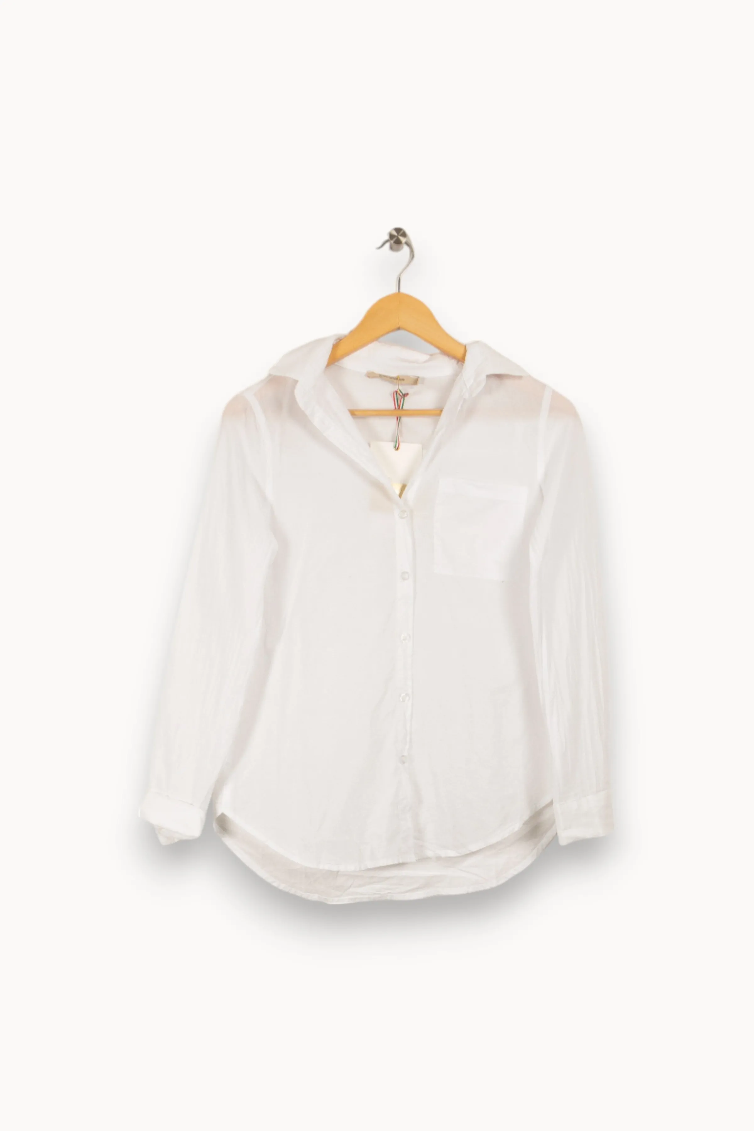 La Fée Maraboutée Chemises<Chemise unie he en voile de coton - XS/34 Blanc