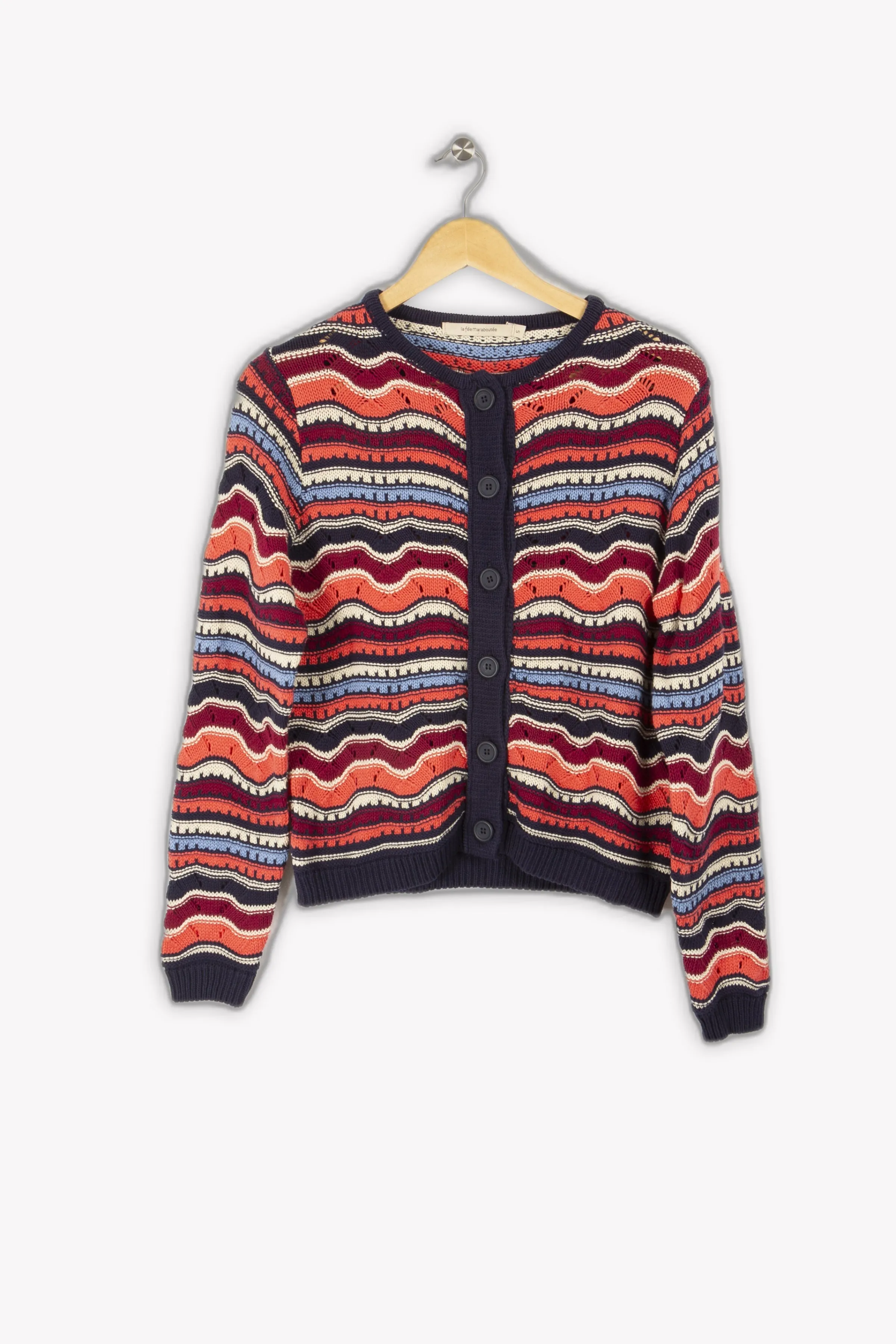 La Fée Maraboutée Mailles | Pulls & Cardigans<Gilet - S/36 Multicolore