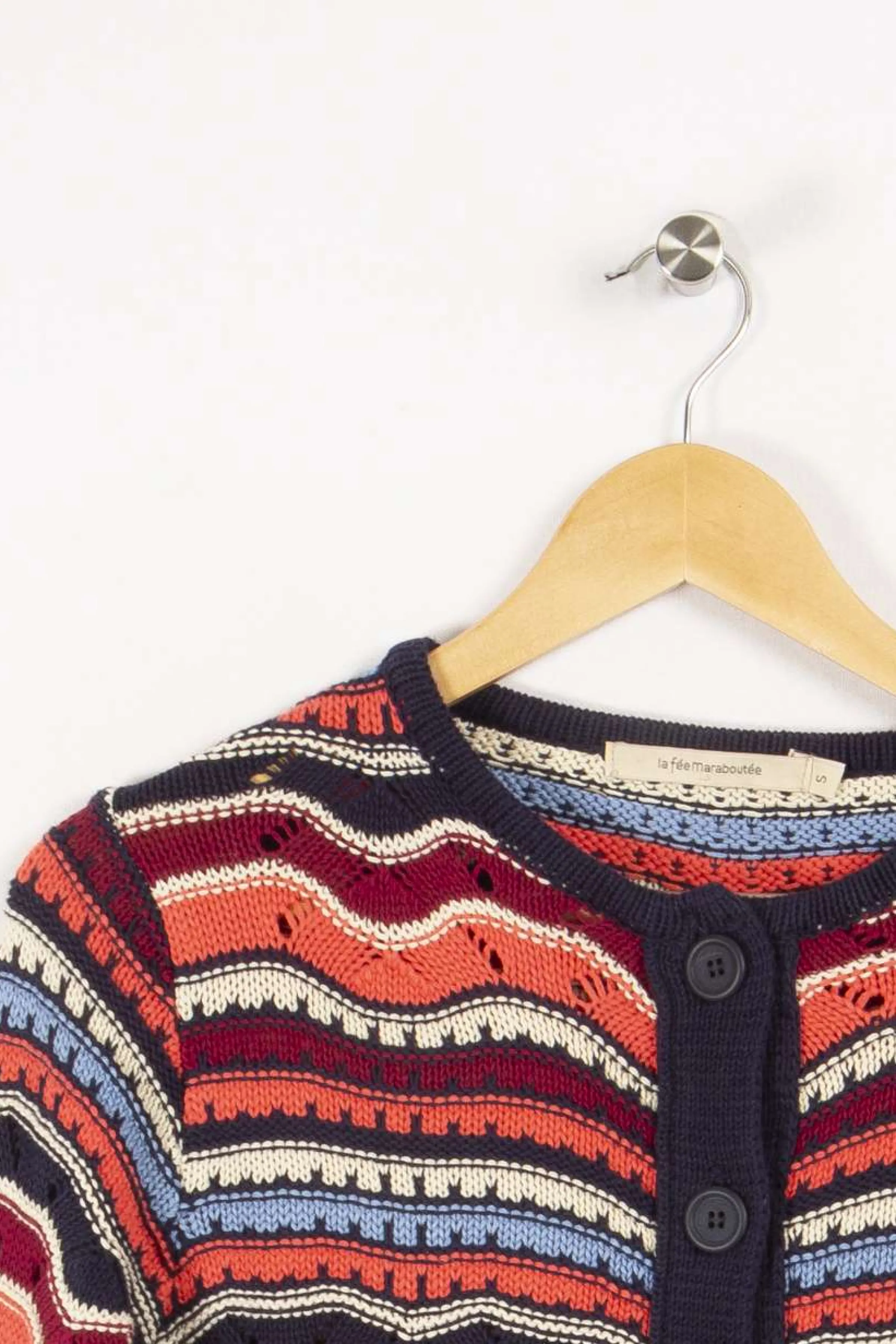 La Fée Maraboutée Mailles | Pulls & Cardigans<Gilet - S/36 Multicolore