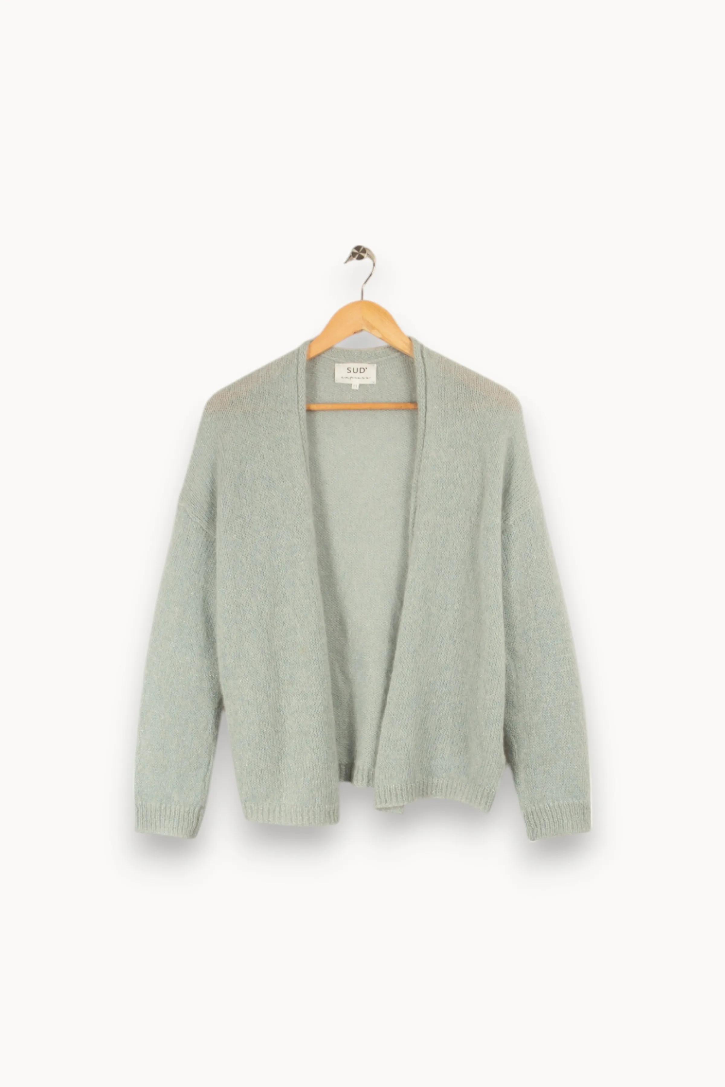 Sud express Mailles | Pulls & Cardigans<Gilet clair - Taille S/36 Bleu