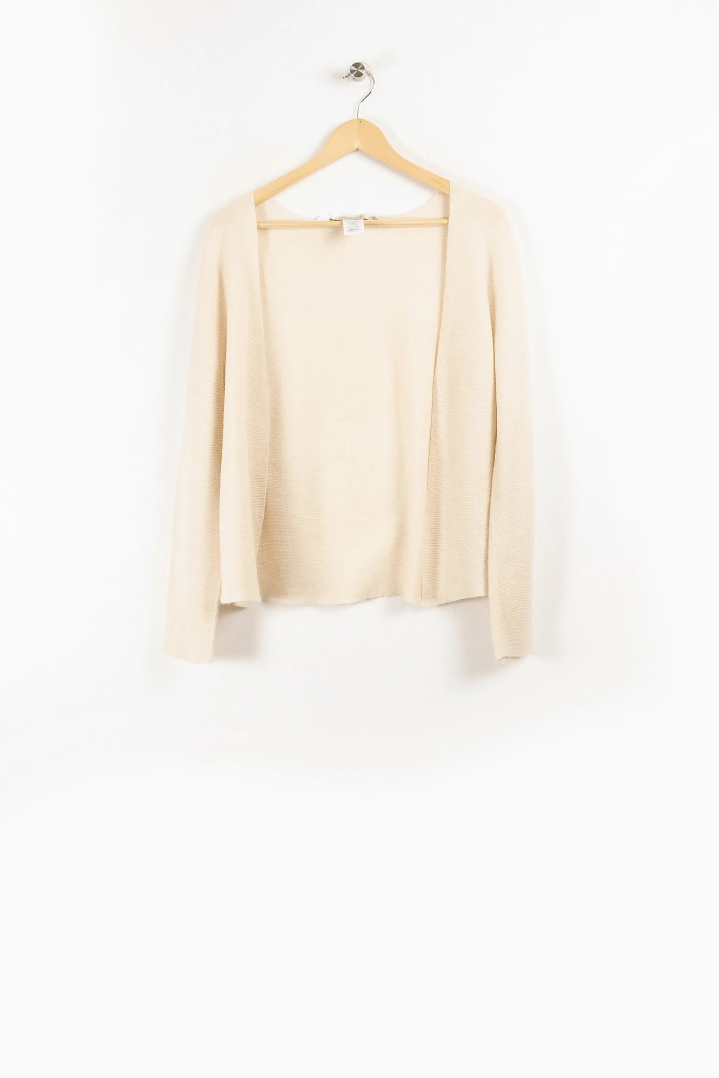 La Fée Maraboutée Mailles | Pulls & Cardigans<Gilet coupe droite en laine mélangée - S/36 Beige