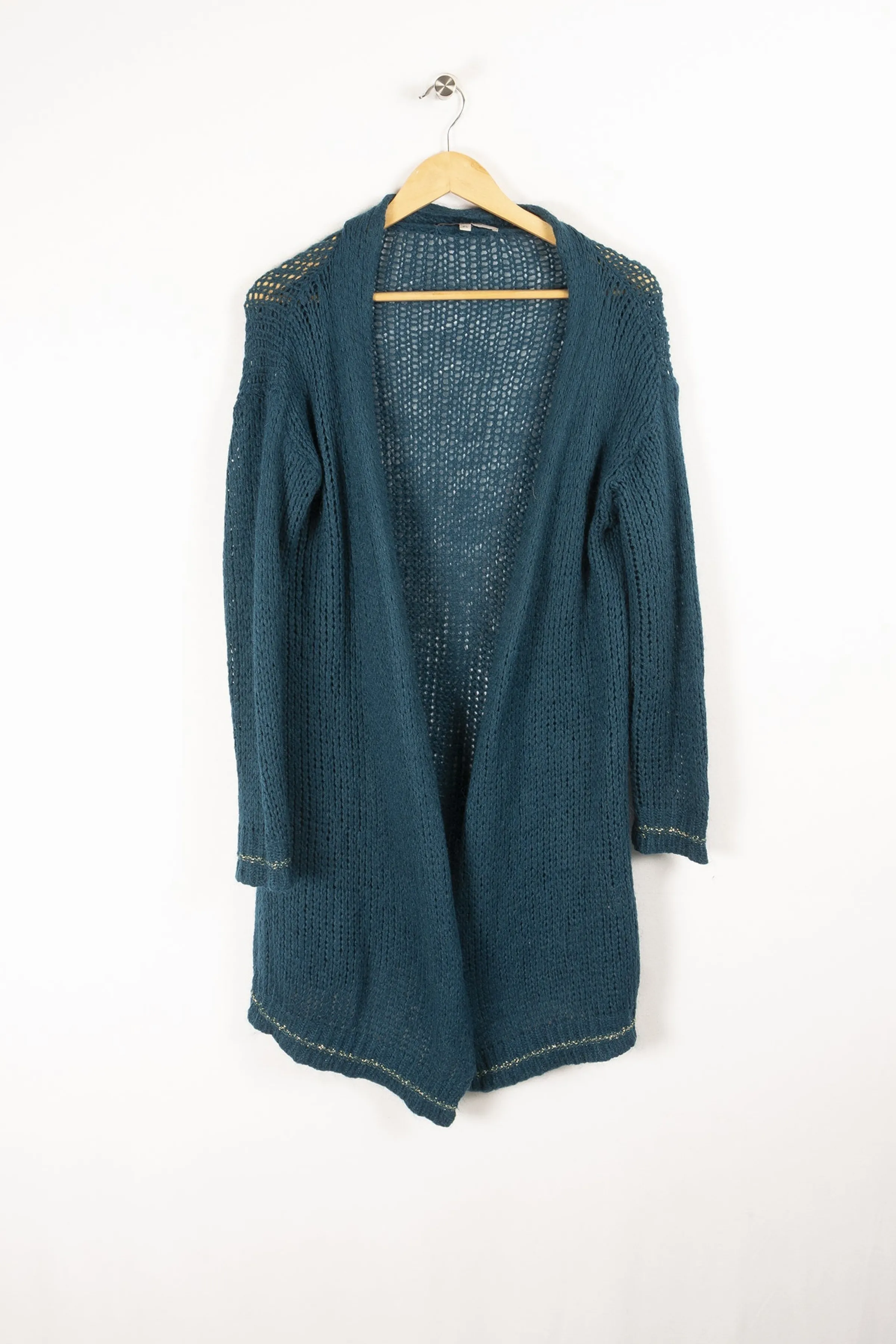 La Fée Maraboutée Mailles | Pulls & Cardigans<Gilet long - XS/34 Bleu