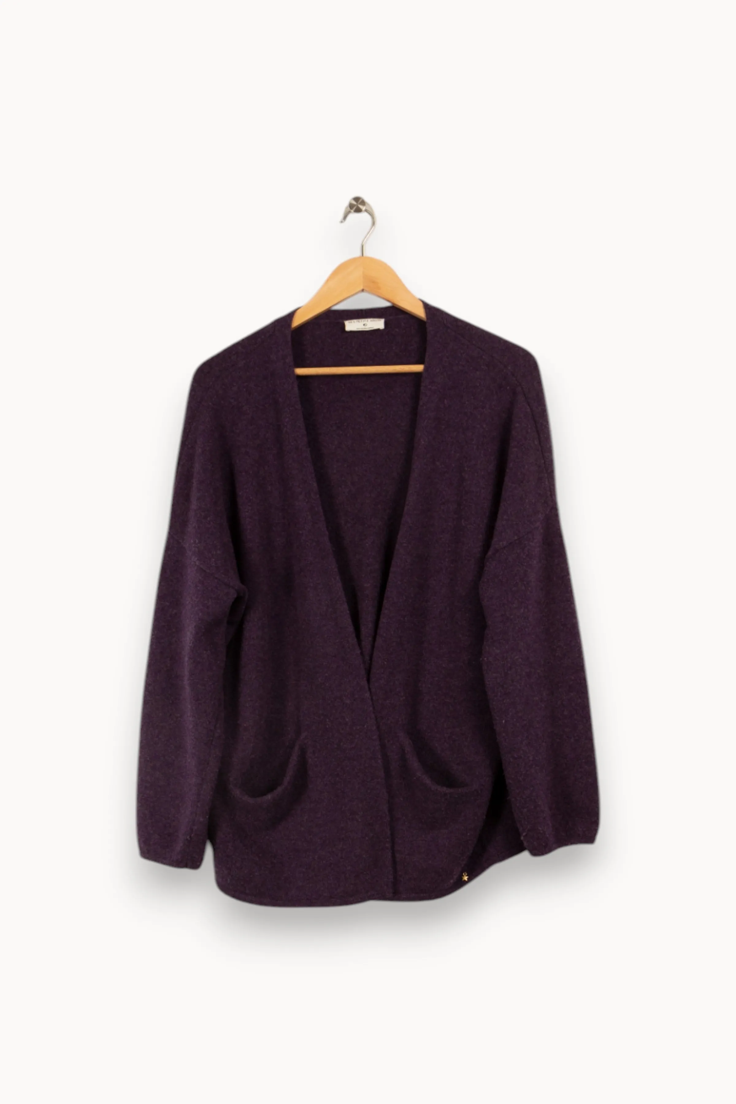 Des petits hauts Mailles | Pulls & Cardigans<Gilet - Taille L/40 Violet