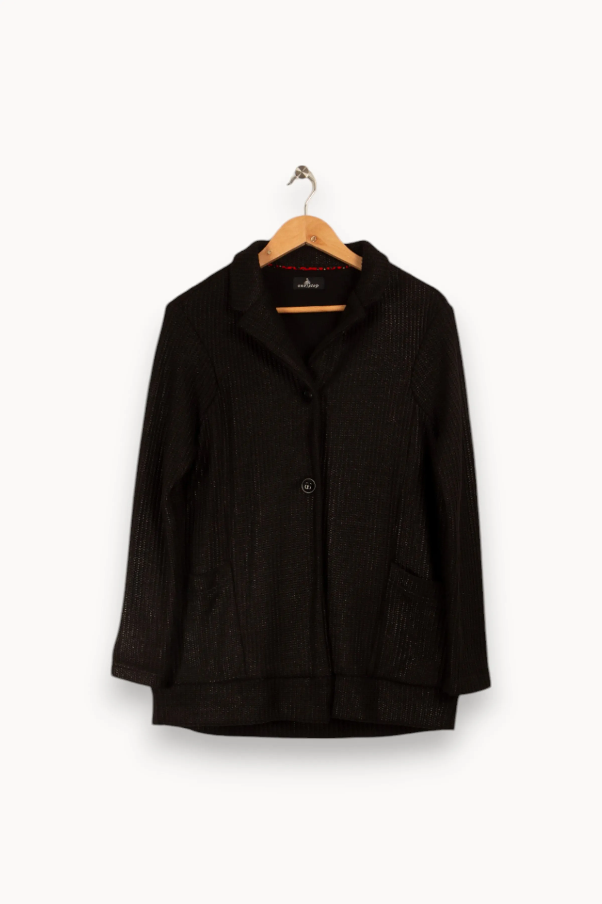 One Step Mailles | Pulls & Cardigans<Grand cardigan - Taille S/36 Noir