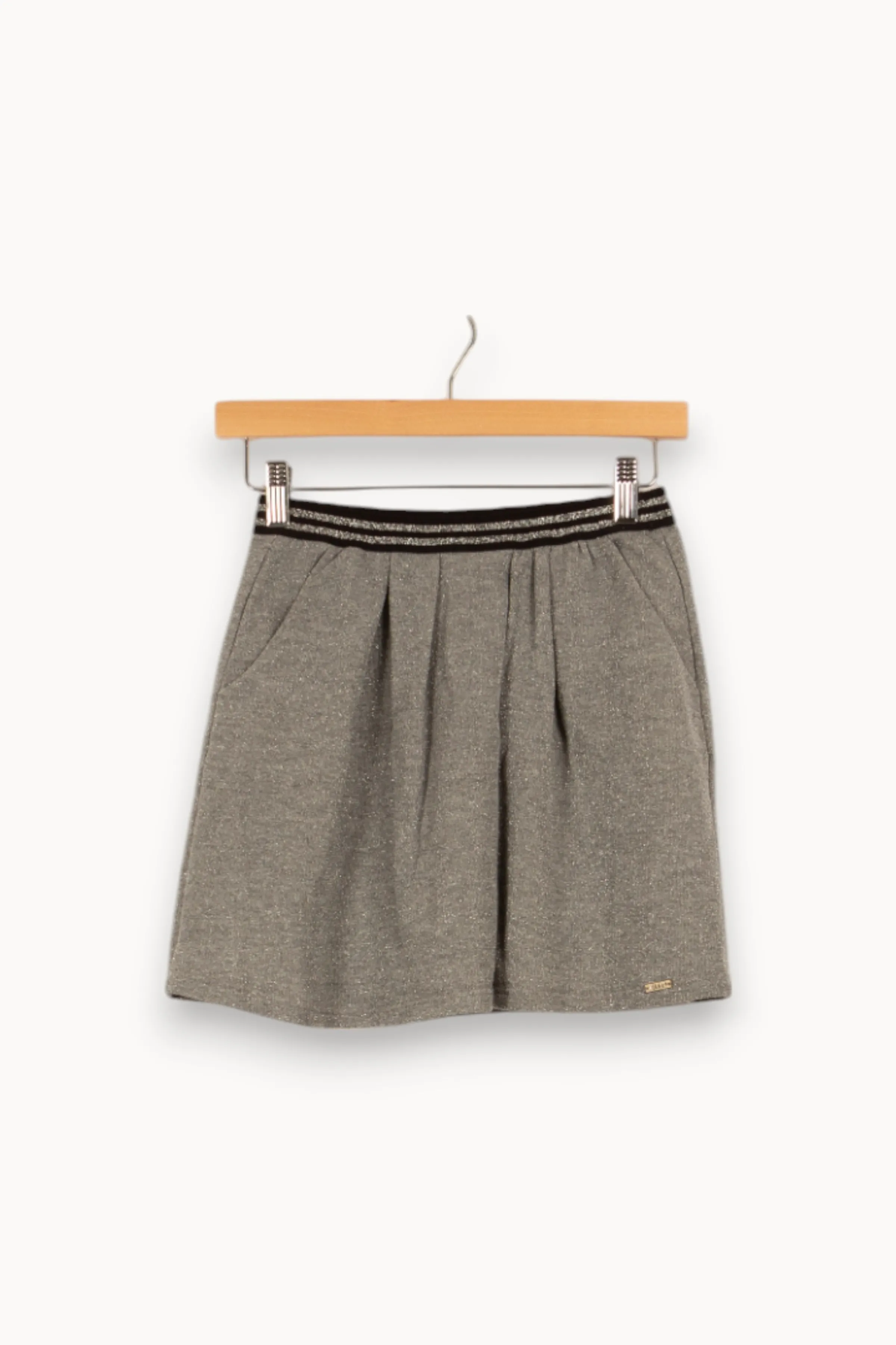 IKKS Jupes<Jupe courte e pailletée - Taille M/38 Gris