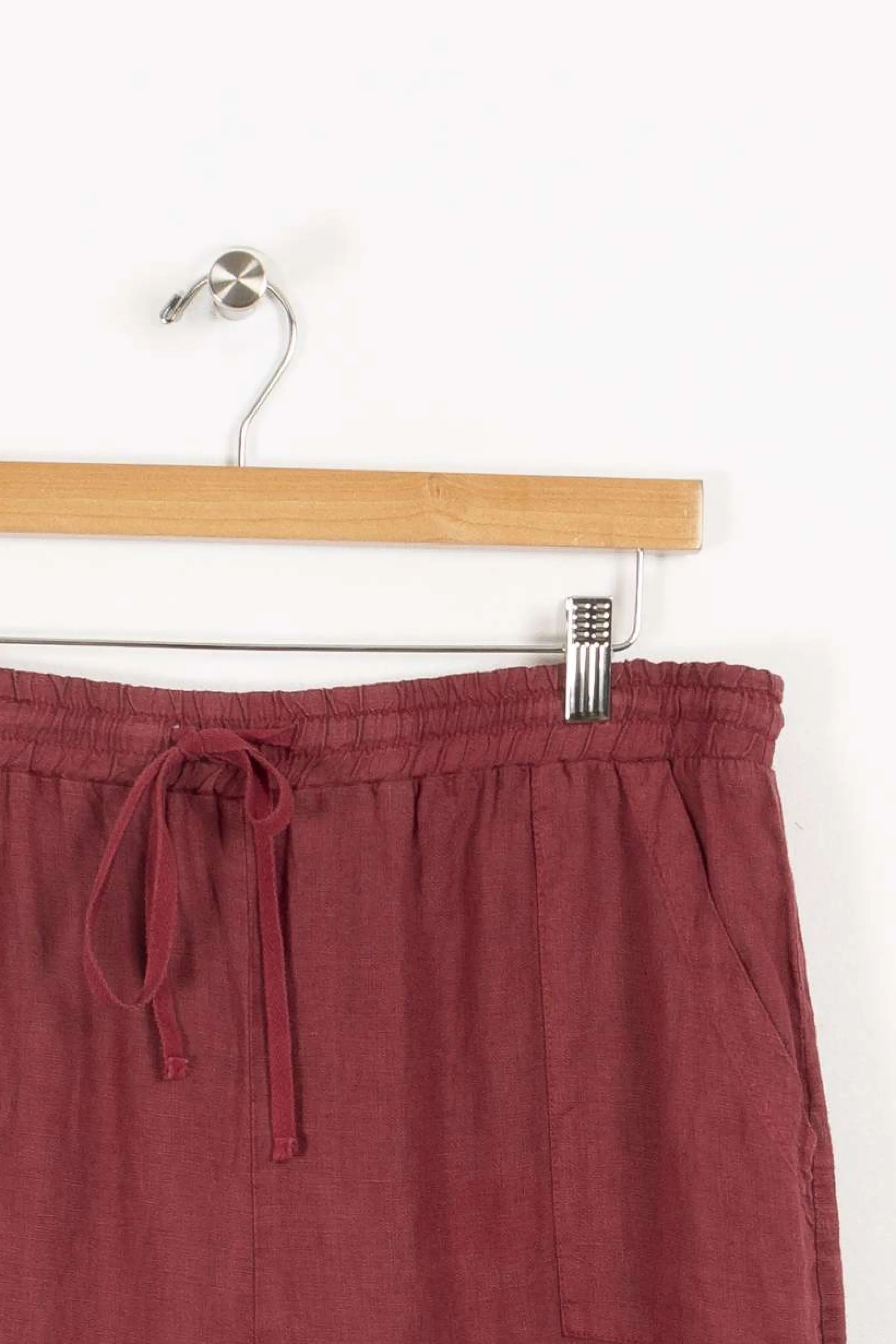 La Fée Maraboutée Pantalons<Pantalon 40 Bordeaux