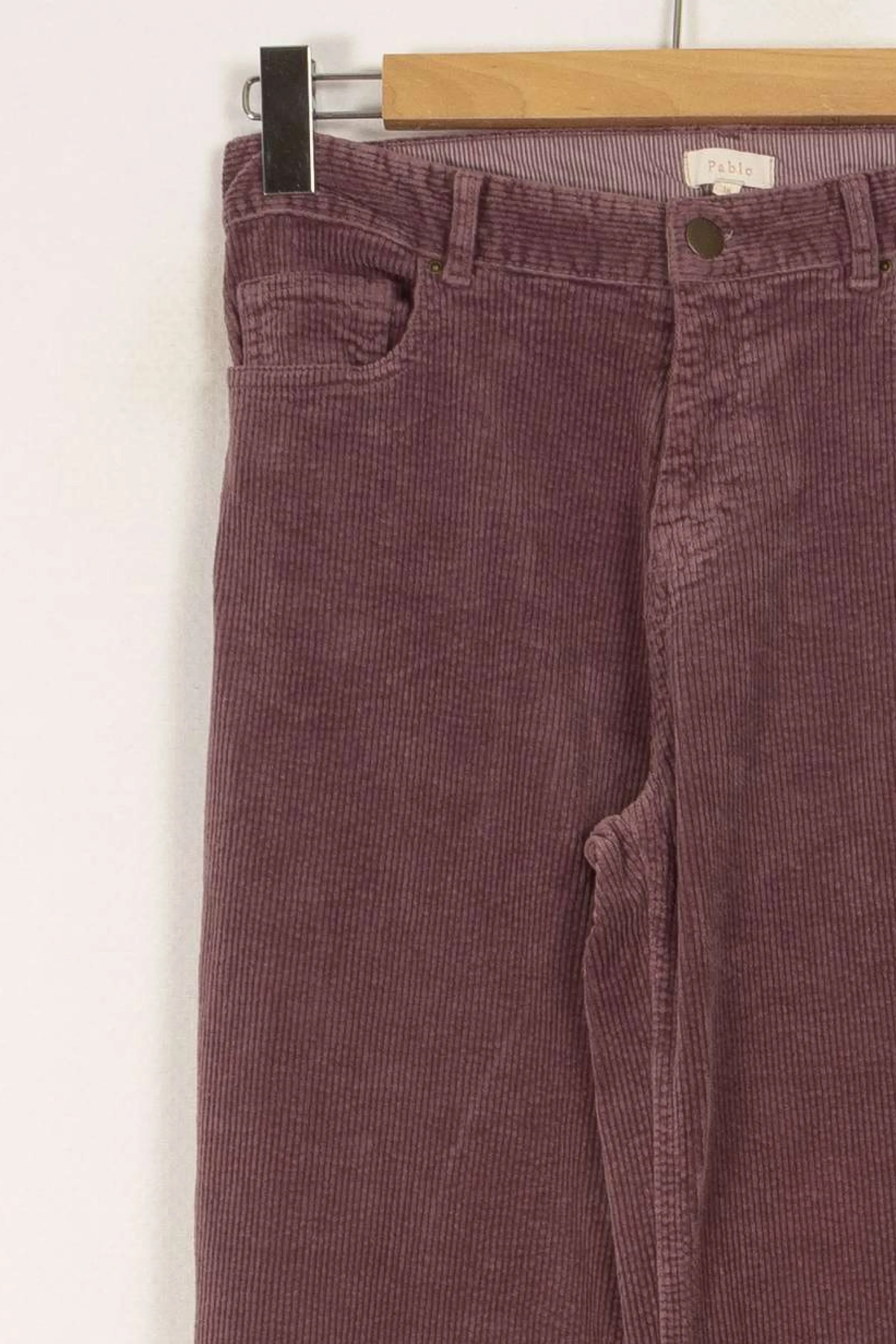 Pablo Pantalons<Pantalon côtelé - Taille M/38 Violet