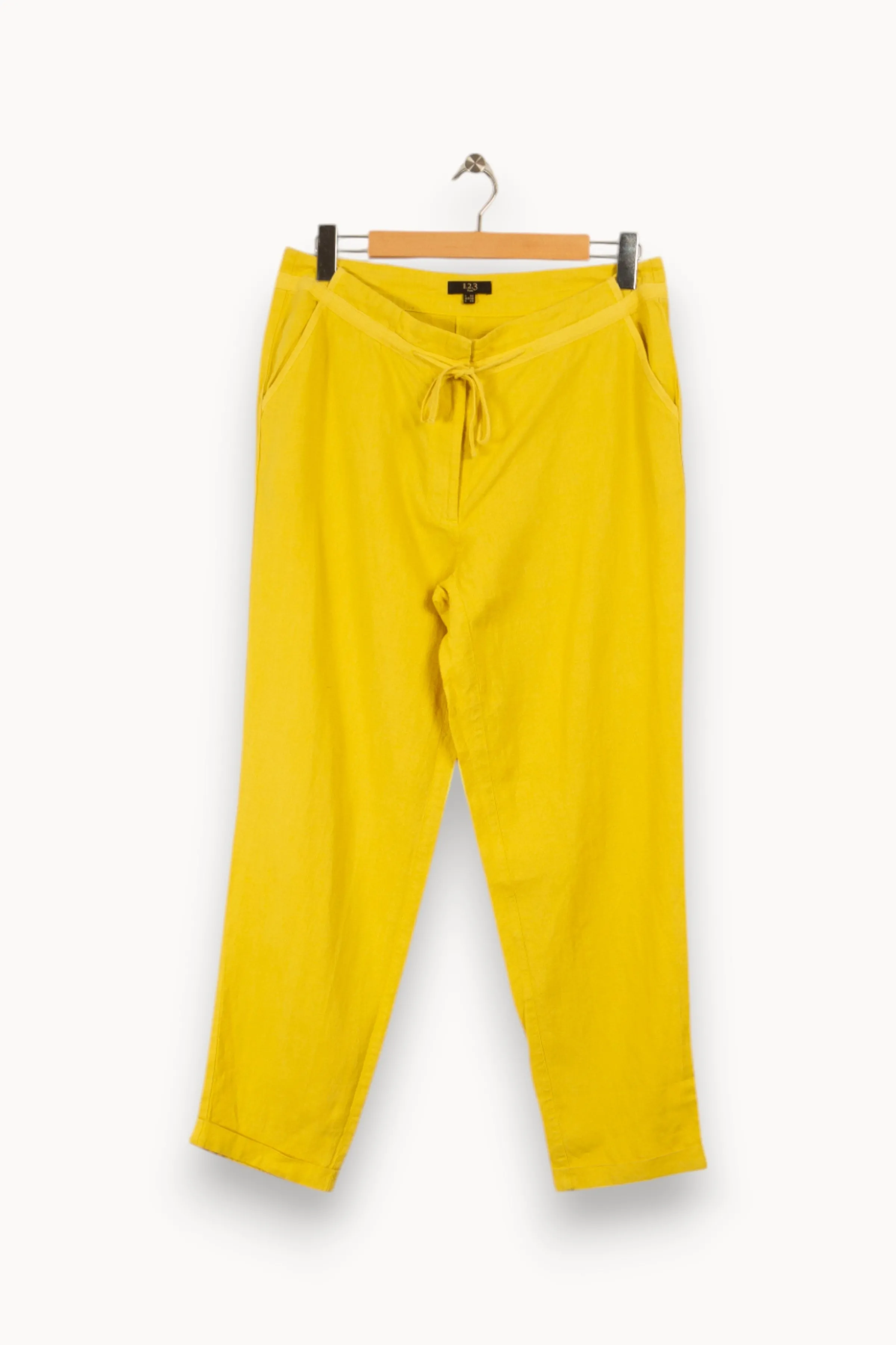 Maison 123 Pantalons<Pantalon - Taille XL/42 Jaune