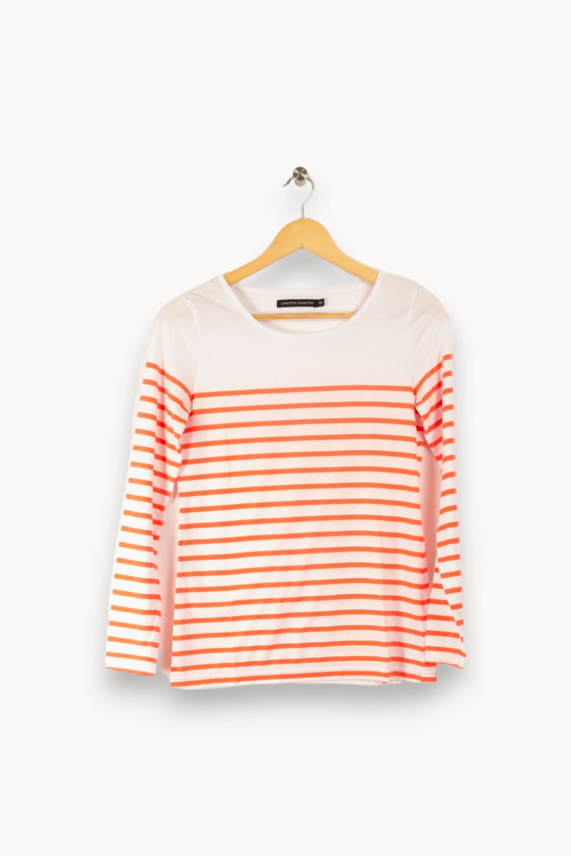 Galeries Lafayette Mailles | Pulls & Cardigans<Pull blanc et rouge - S/36 Multicolore