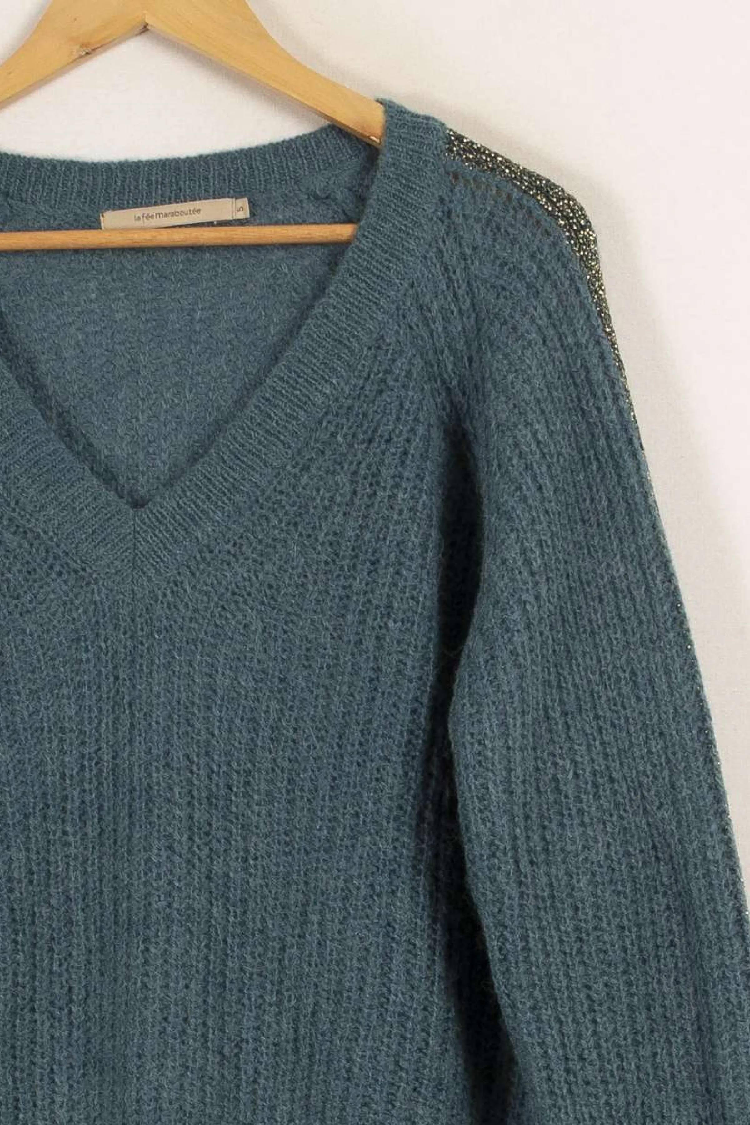 La Fée Maraboutée Des Pièces Pour Être Au Chaud | Mailles<Pull - Taille S/36 Bleu