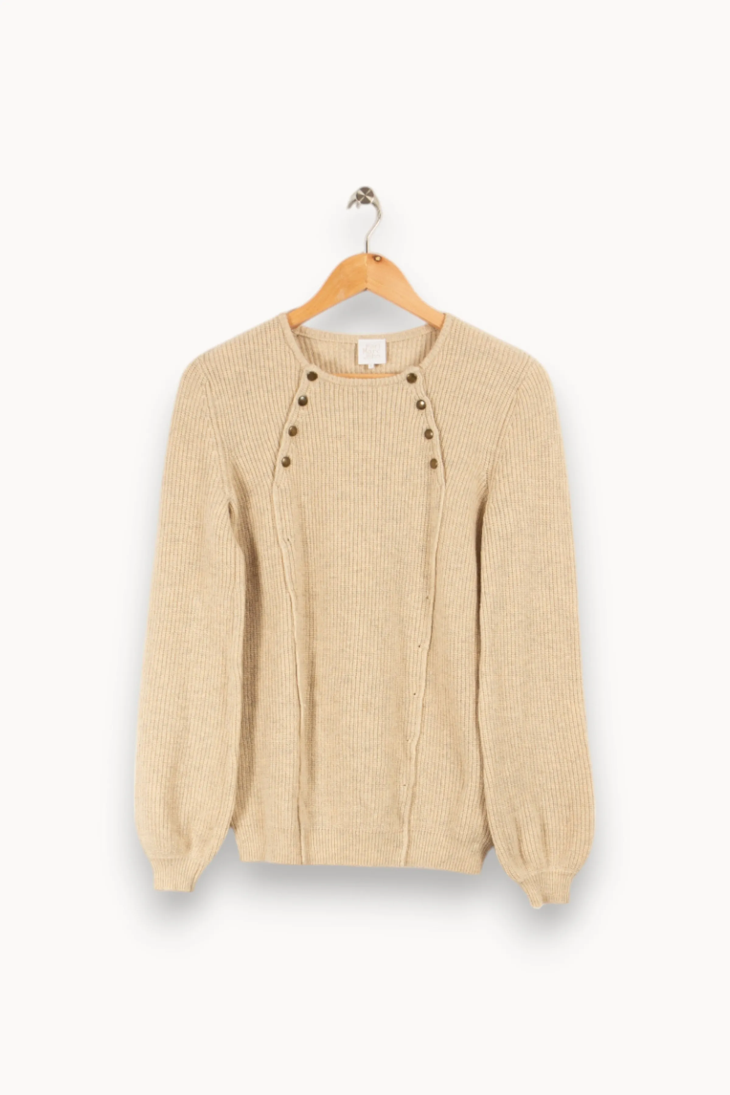 Karl Marc John Des Pièces Pour Être Au Chaud | Mailles<Pull en maille - Taille M/38 Beige