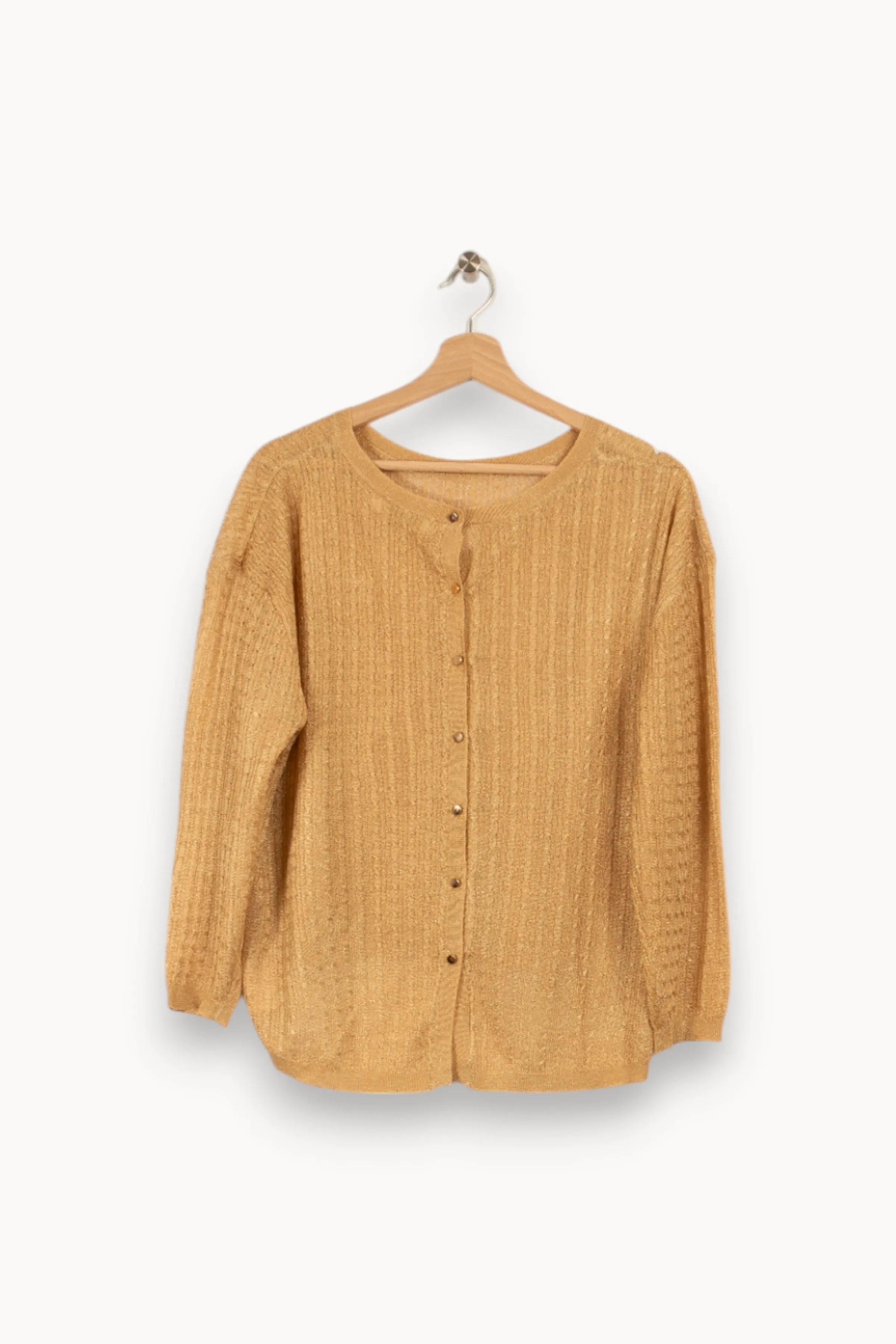 La Petite Etoile Mailles | Pulls & Cardigans<Pull en maille dorée - Taille S/36 Jaune