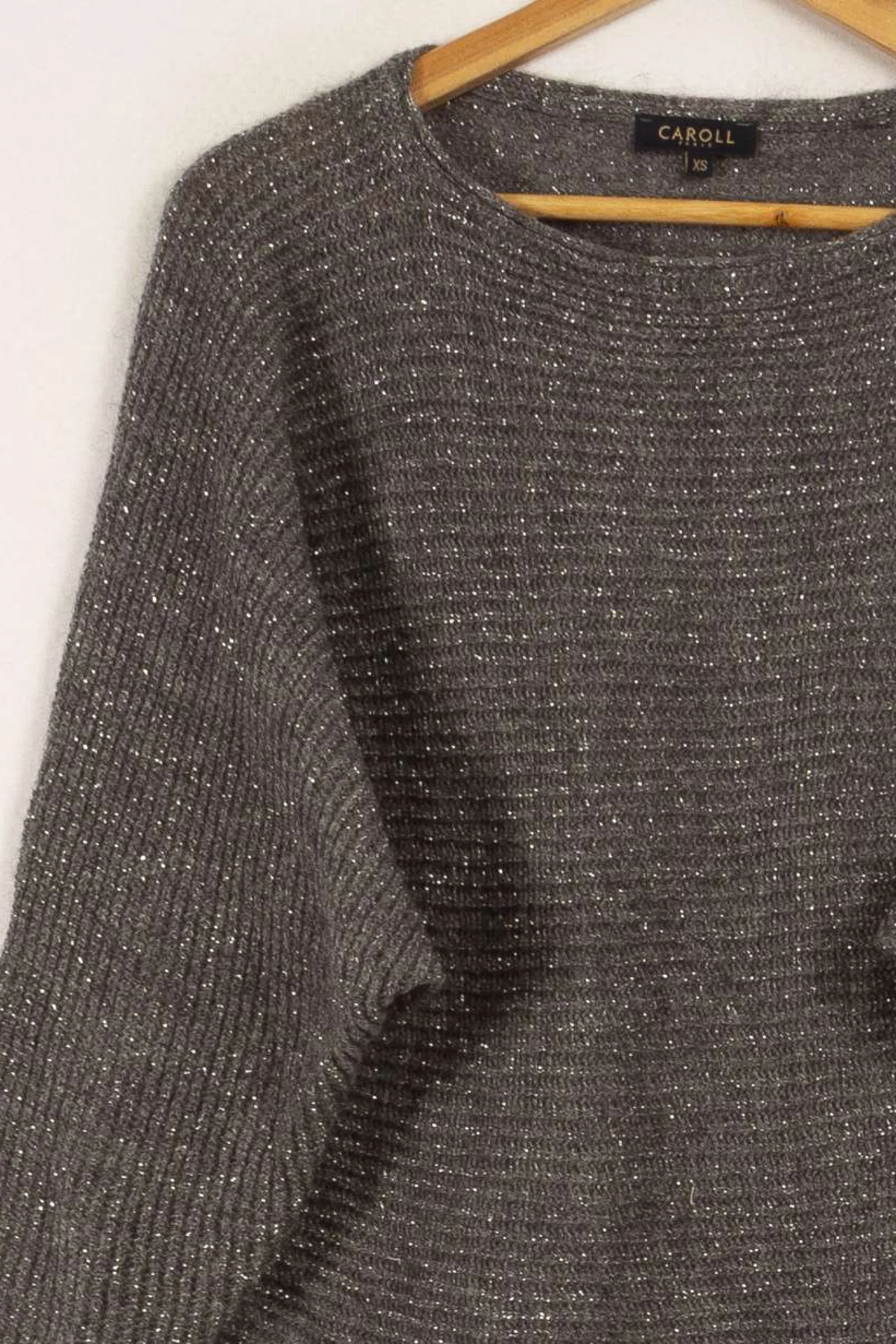 Caroll Des Pièces Pour Être Au Chaud | Mailles<Pull en maille pailleté - Taille XS/34 Gris