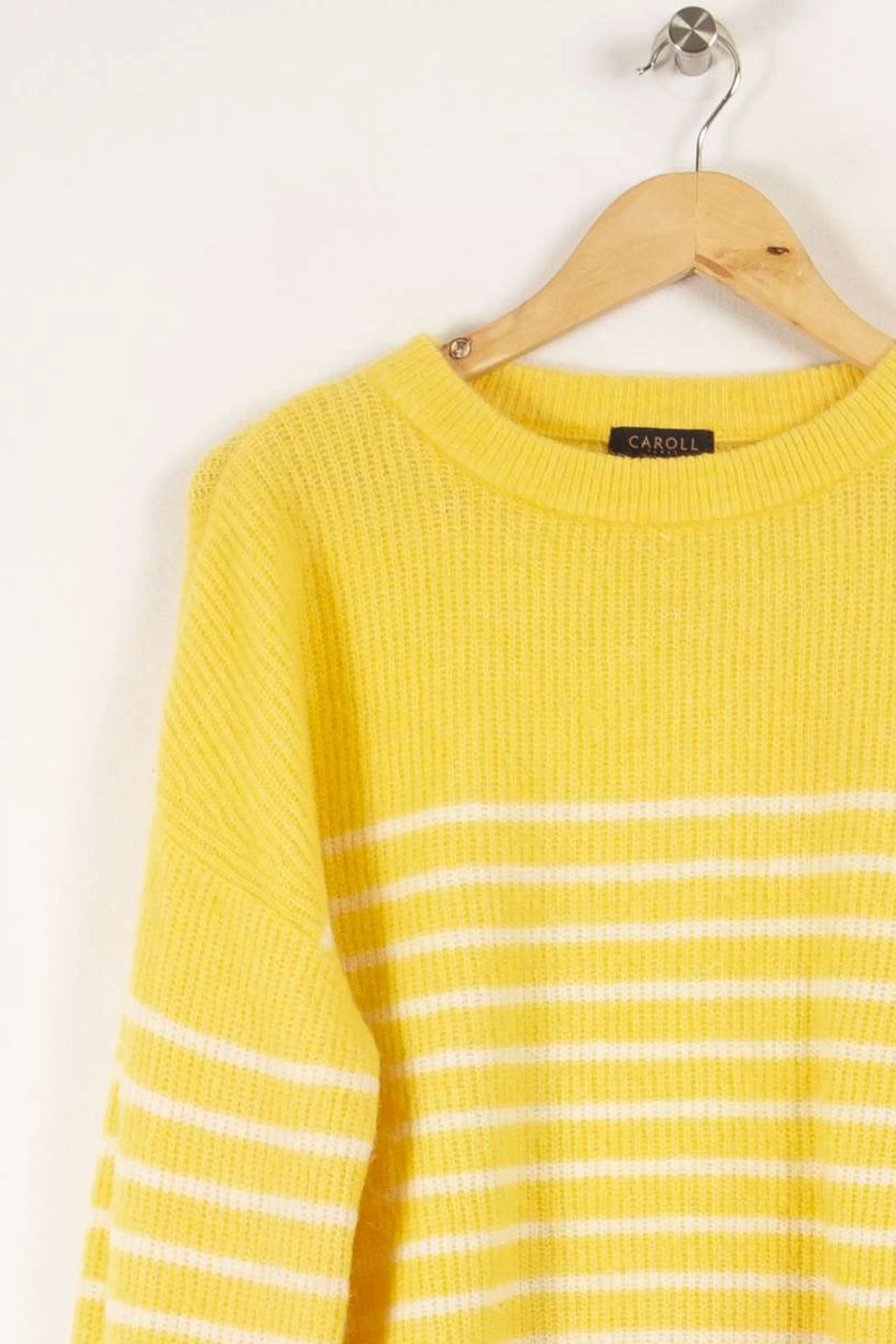 Caroll Mailles<Pull en maille - Taille M/38 Jaune