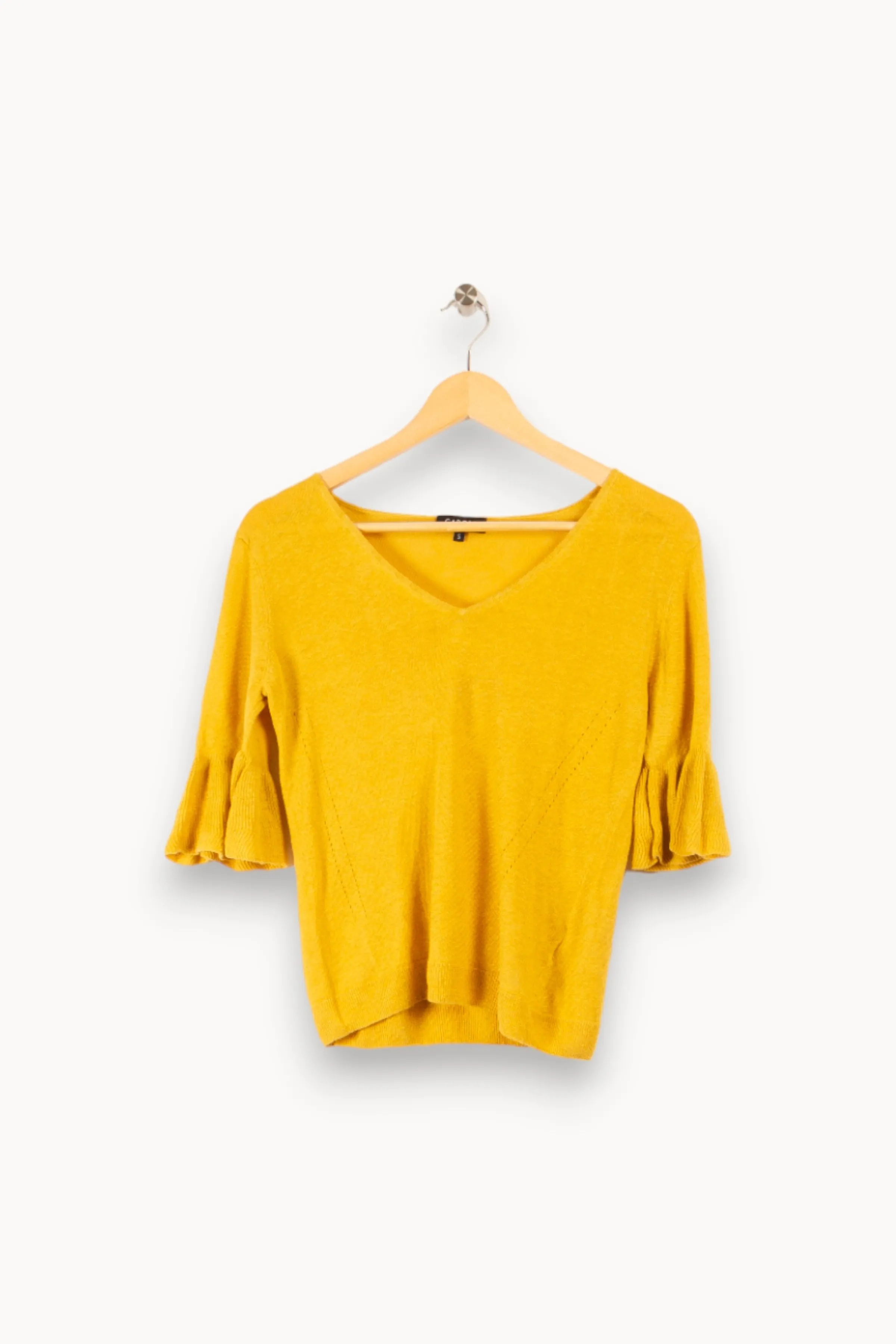 Caroll Mailles | Pulls & Cardigans<Pull - Taille S/36 Jaune