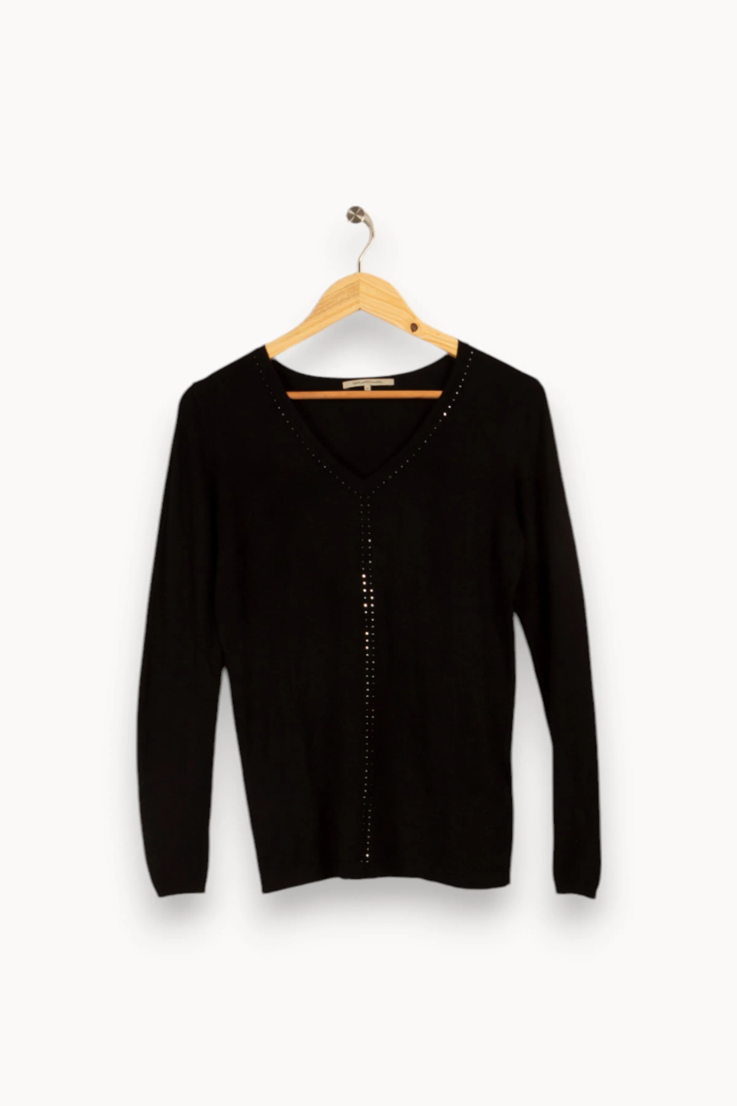 Gerard Darel Mailles | Pulls & Cardigans<Pull léger avec strass - Taille XS/34 Noir