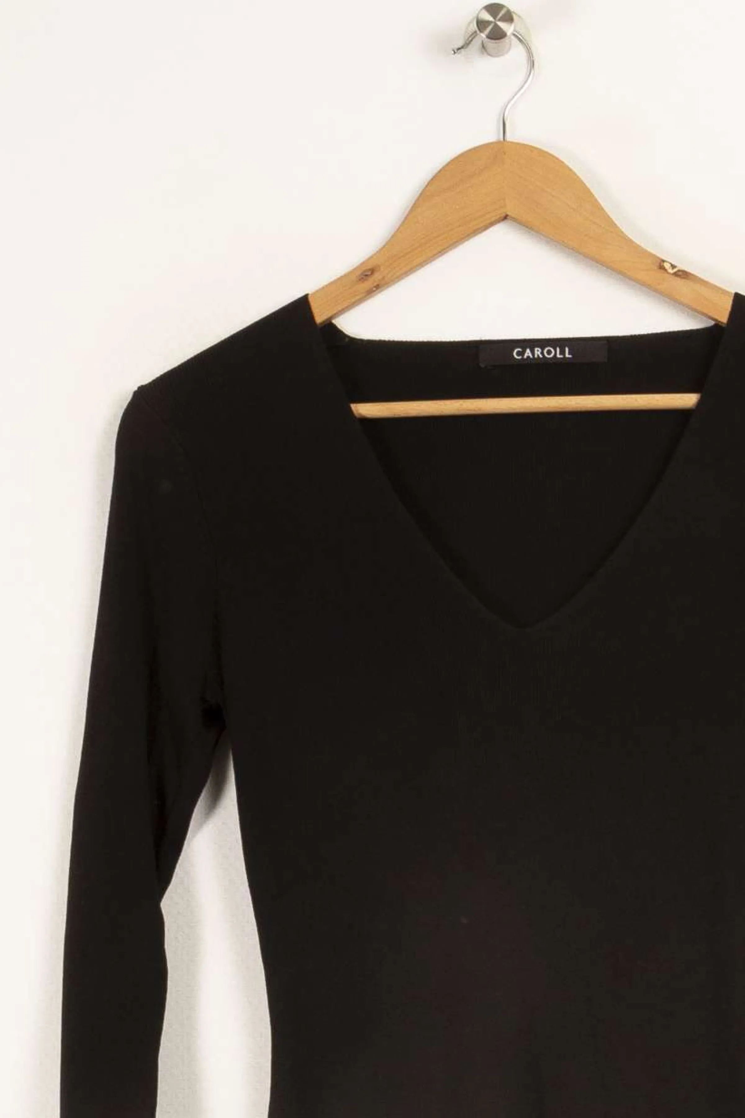 Caroll Mailles<Pull - Taille L/40 Noir