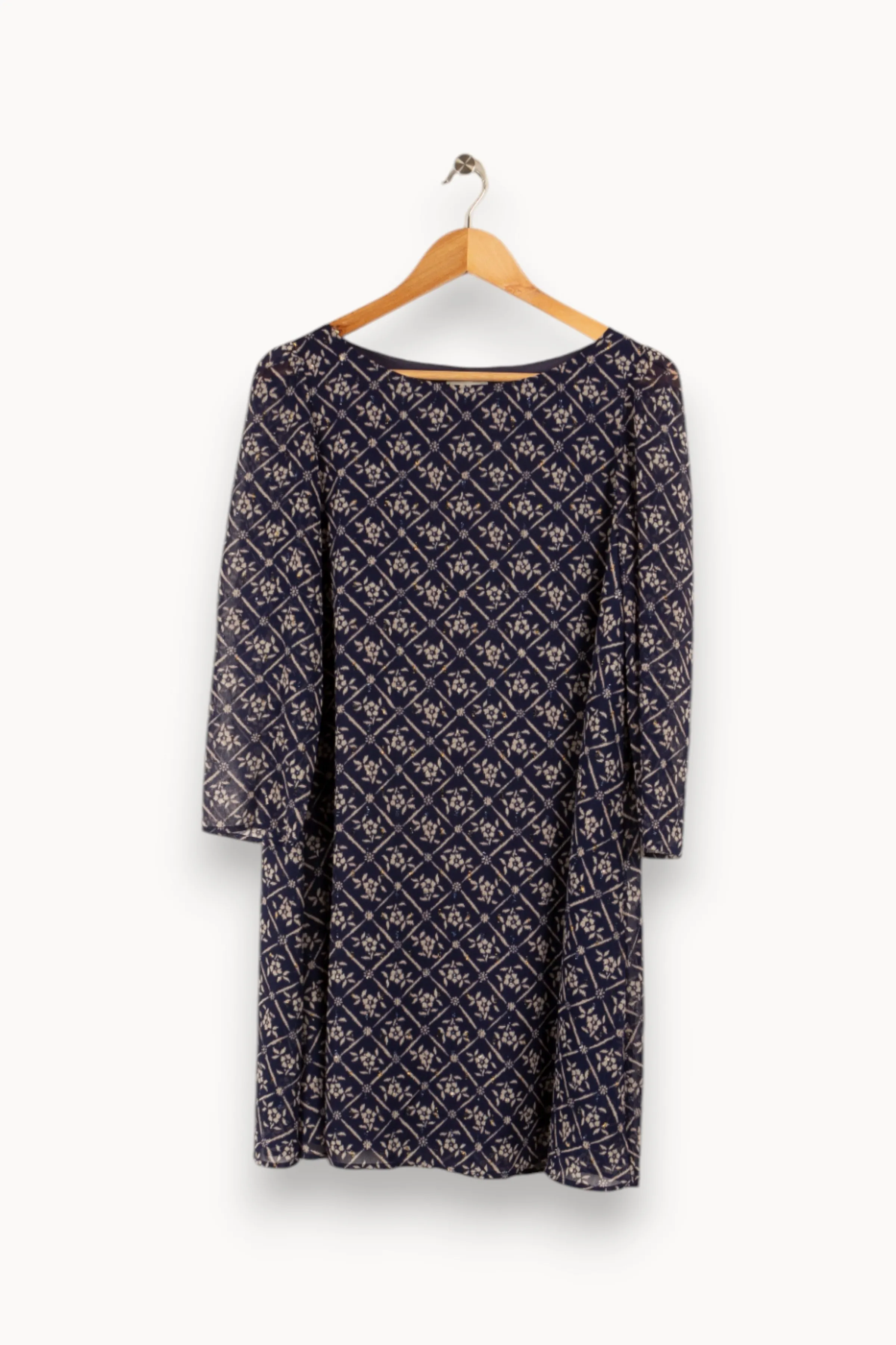 Claudie Pierlot Robes<Robe e à motifs - Taille S/36 Bleu