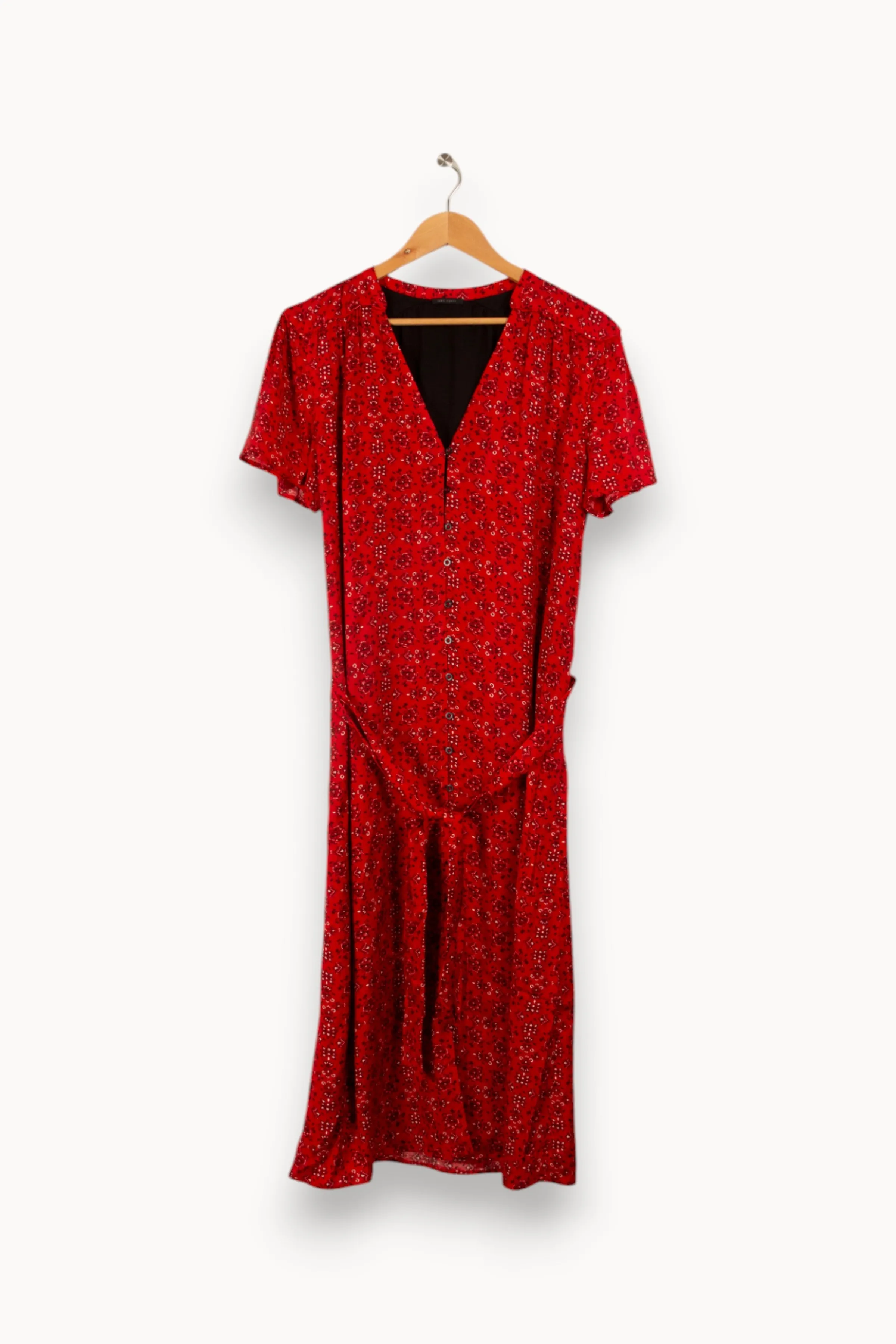 IKKS Robes<Robe longue à motifs - Taille XL/42 Rouge