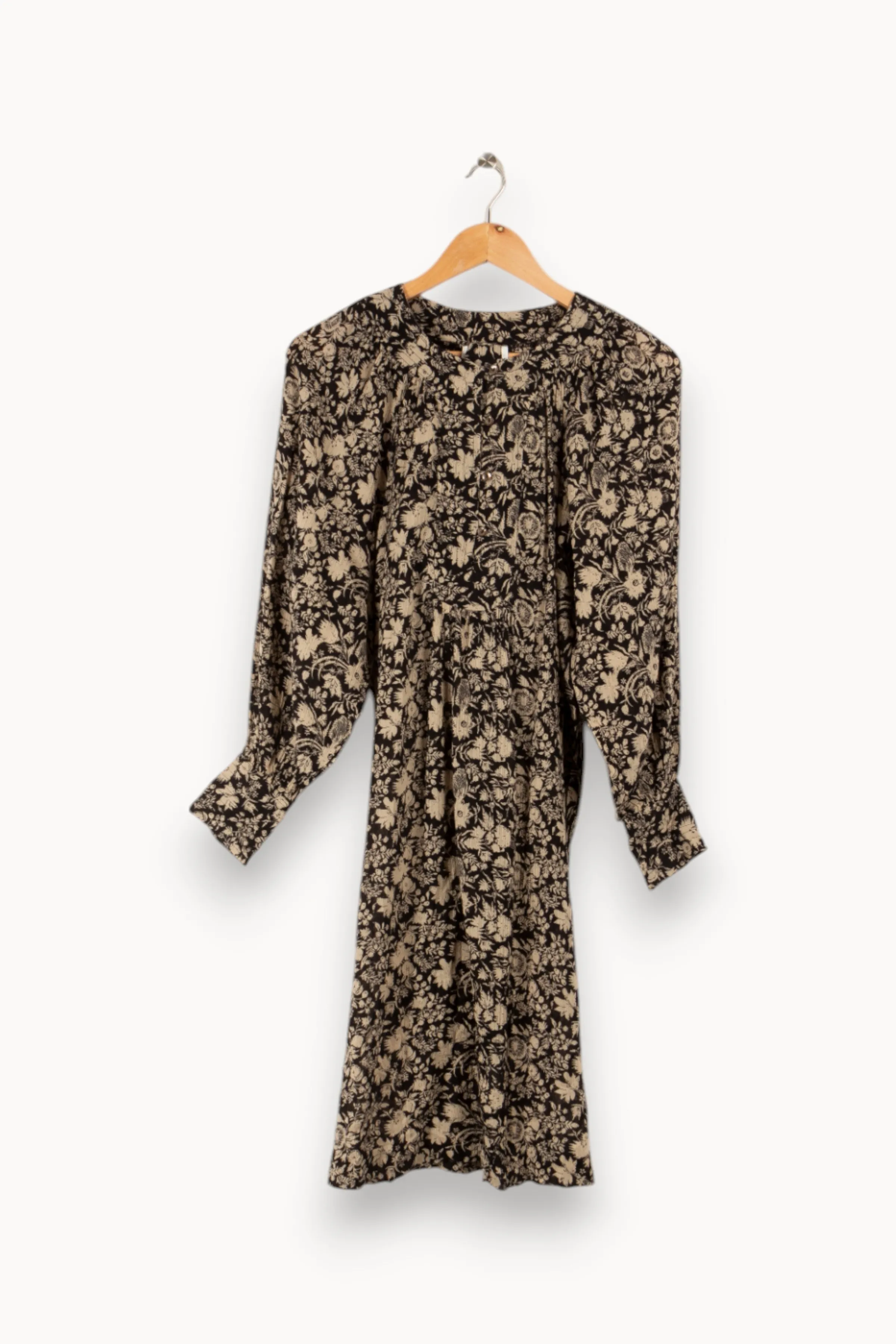 Antik Batik Robes<Robe e à motifs - Taille XS/34 Noir