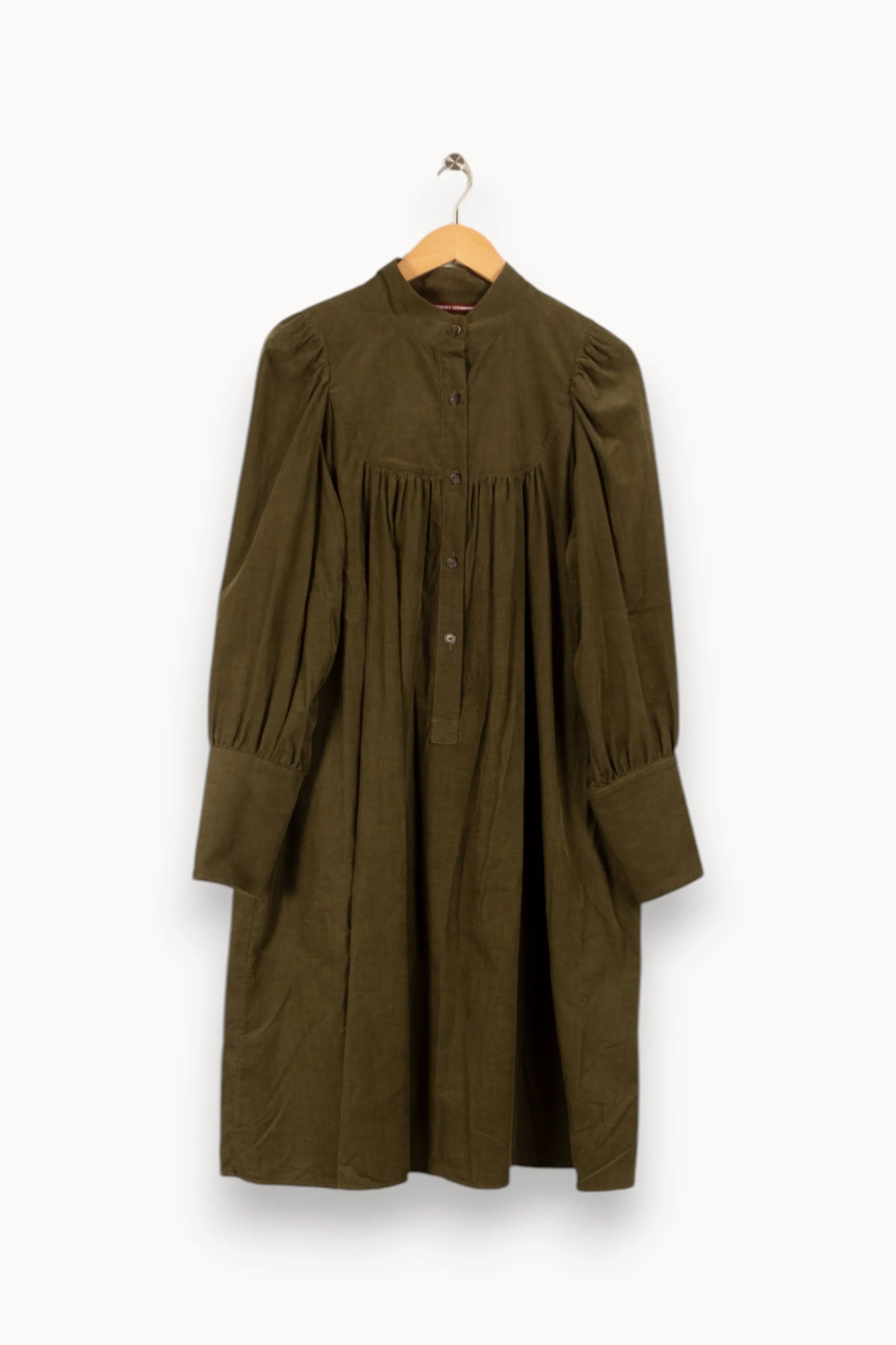 Comptoir des Cotonniers Robes<Robe e côtelée - Taille S/36 Vert