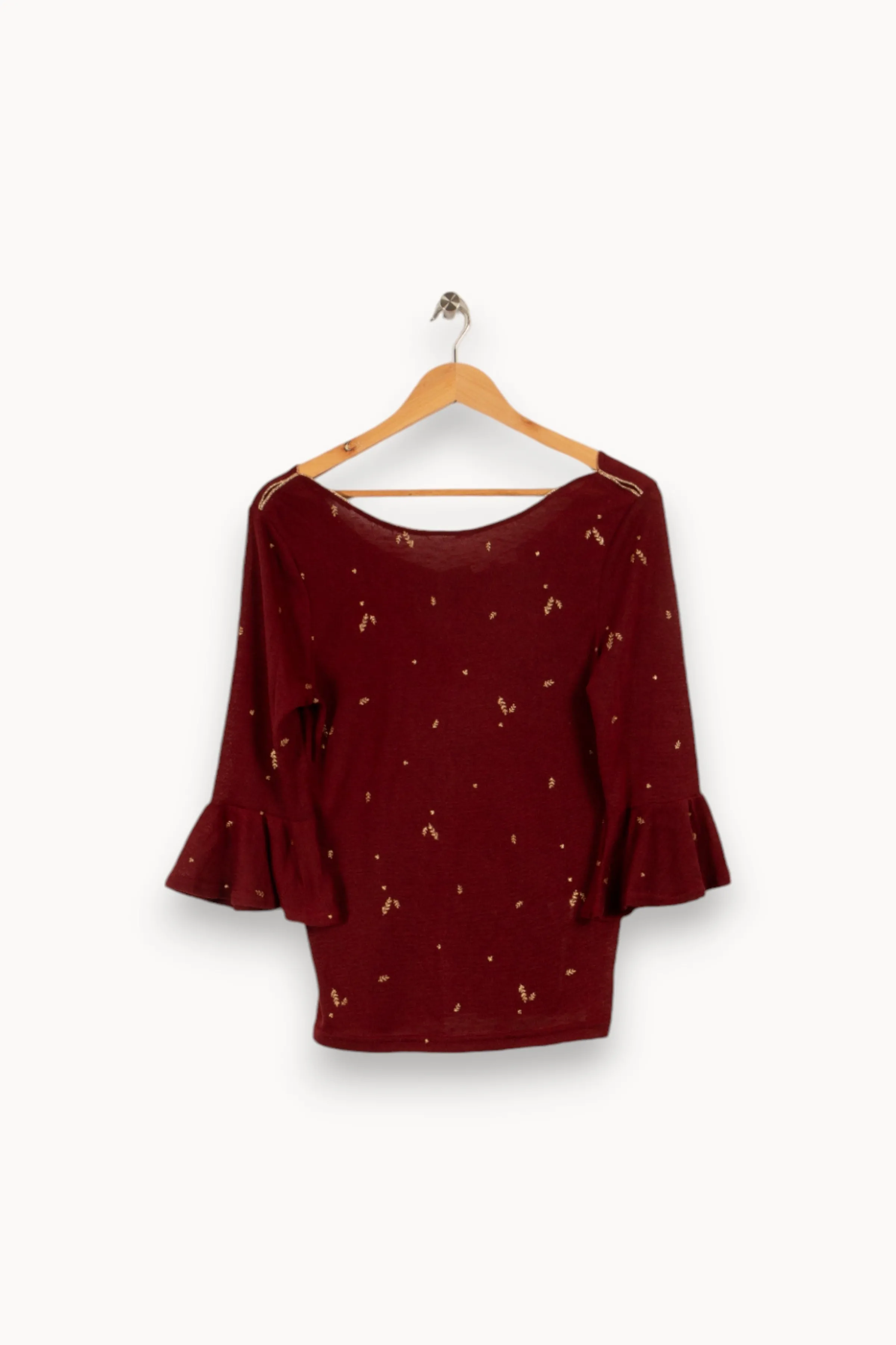 Grace & Mila Mailles | Pulls & Cardigans<Sweat léger à motifs - Taille M/38 Bordeaux