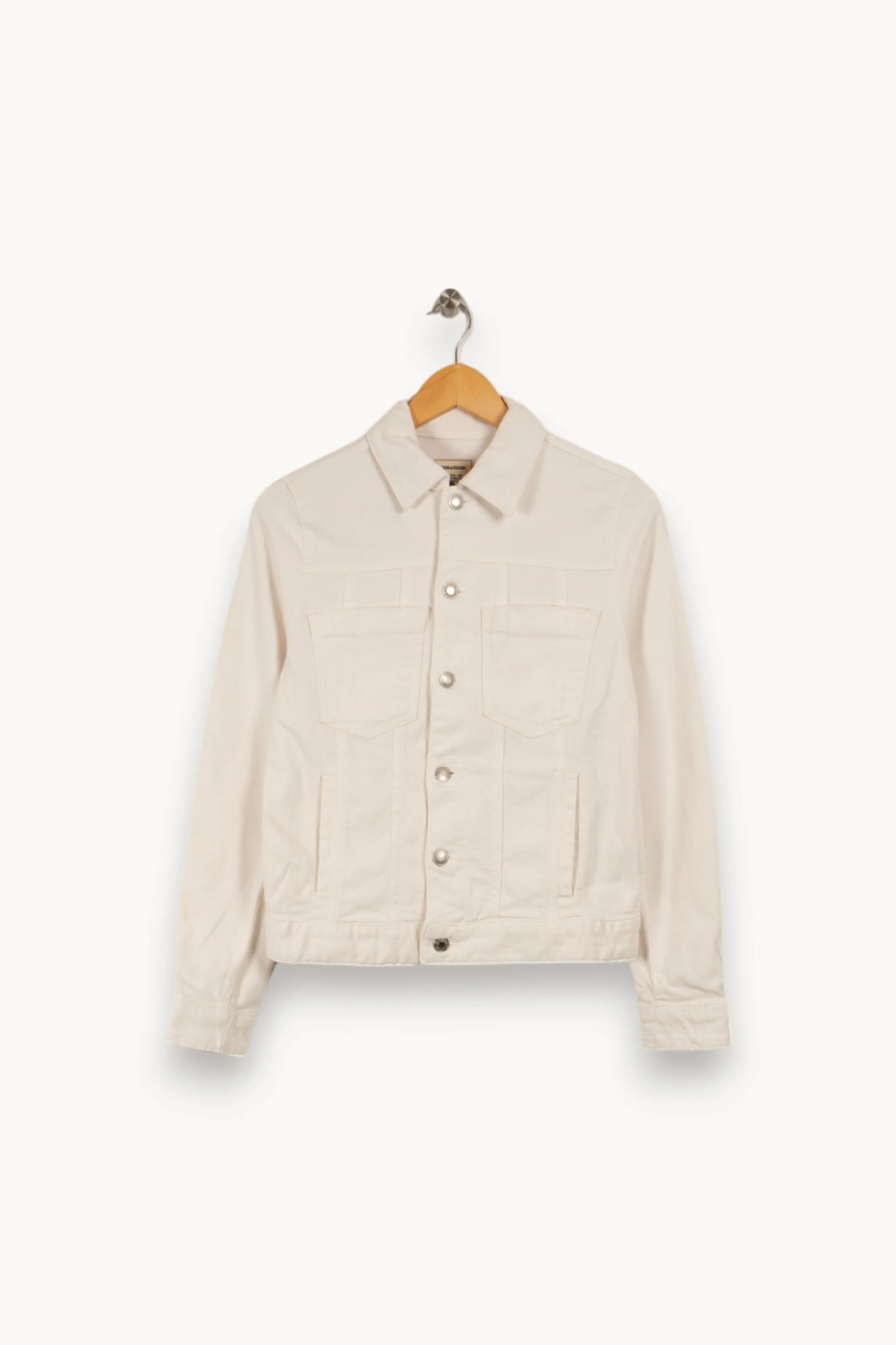 Zadig&Voltaire Vestes & Manteaux<Veste en jean he - Taille S/36 Blanc